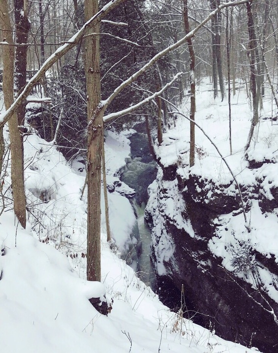 Clifton Gorge transforms into a true winter wonderland when temperatures drop low and snow fall is heavy.
