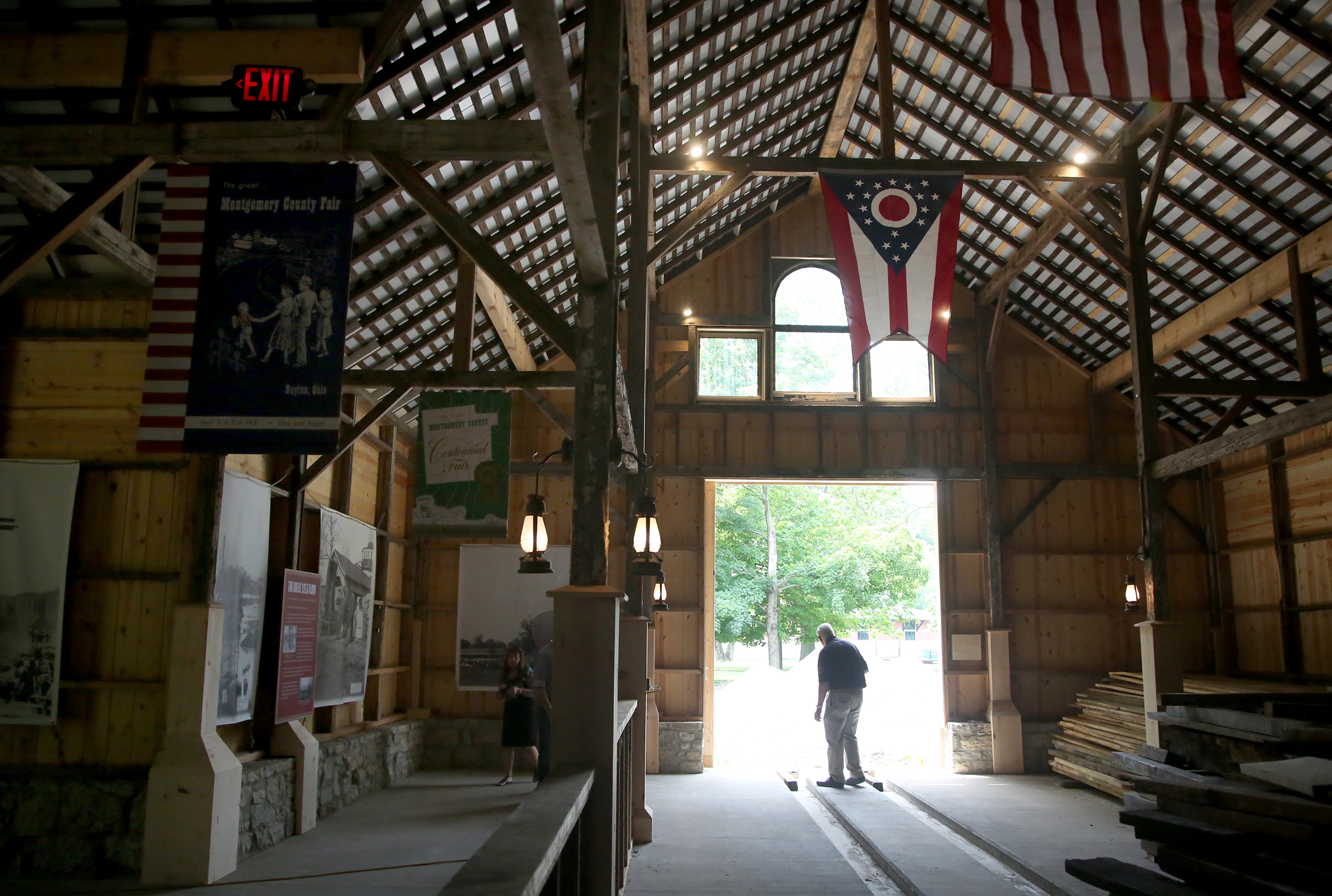 The historic Montgomery County Fairground Horse Barn No. 17 was built in 1901 with stalls for more than 75 show horses. LISA POWELL / STAFF