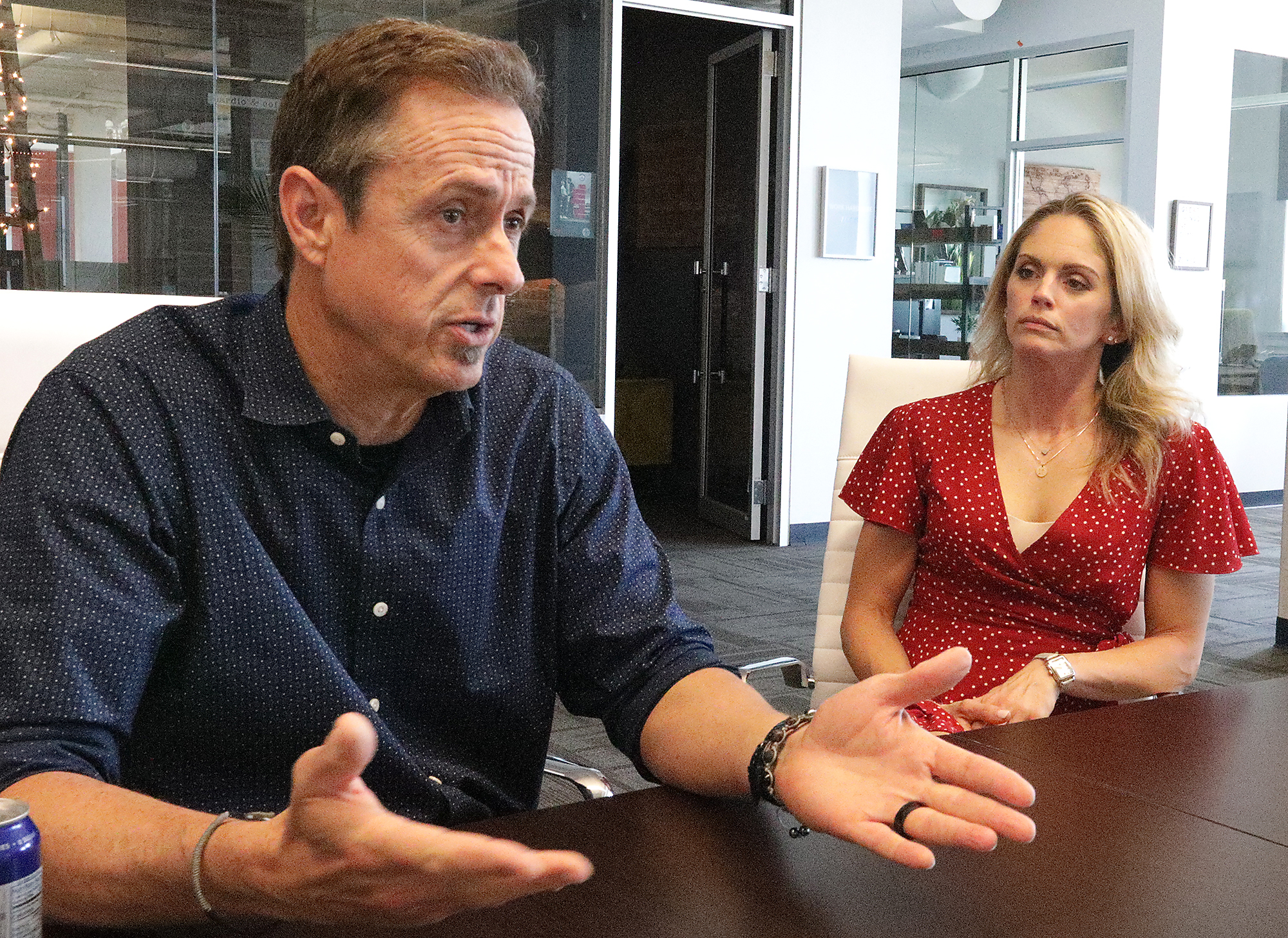Lyndsey and Molly Duncan talk about their road to recovery from the trama over a year ago and their opening of three businesses in Springfield. BILL LACKEY/STAFF BILL LACKEY/STAFF