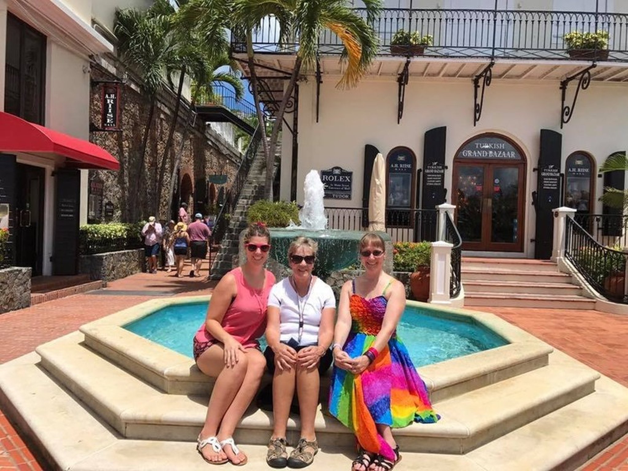 Franklin resident Jenna Tardiff (left) is pictured with her grandmother, Verna Gibson (middle) and mother, Linda Moore. The group traveled on a Royal Caribbean cruise ship that had to change course due to Hurricane Irma. They are pictured here in Puerto Rico on Sept. 2.