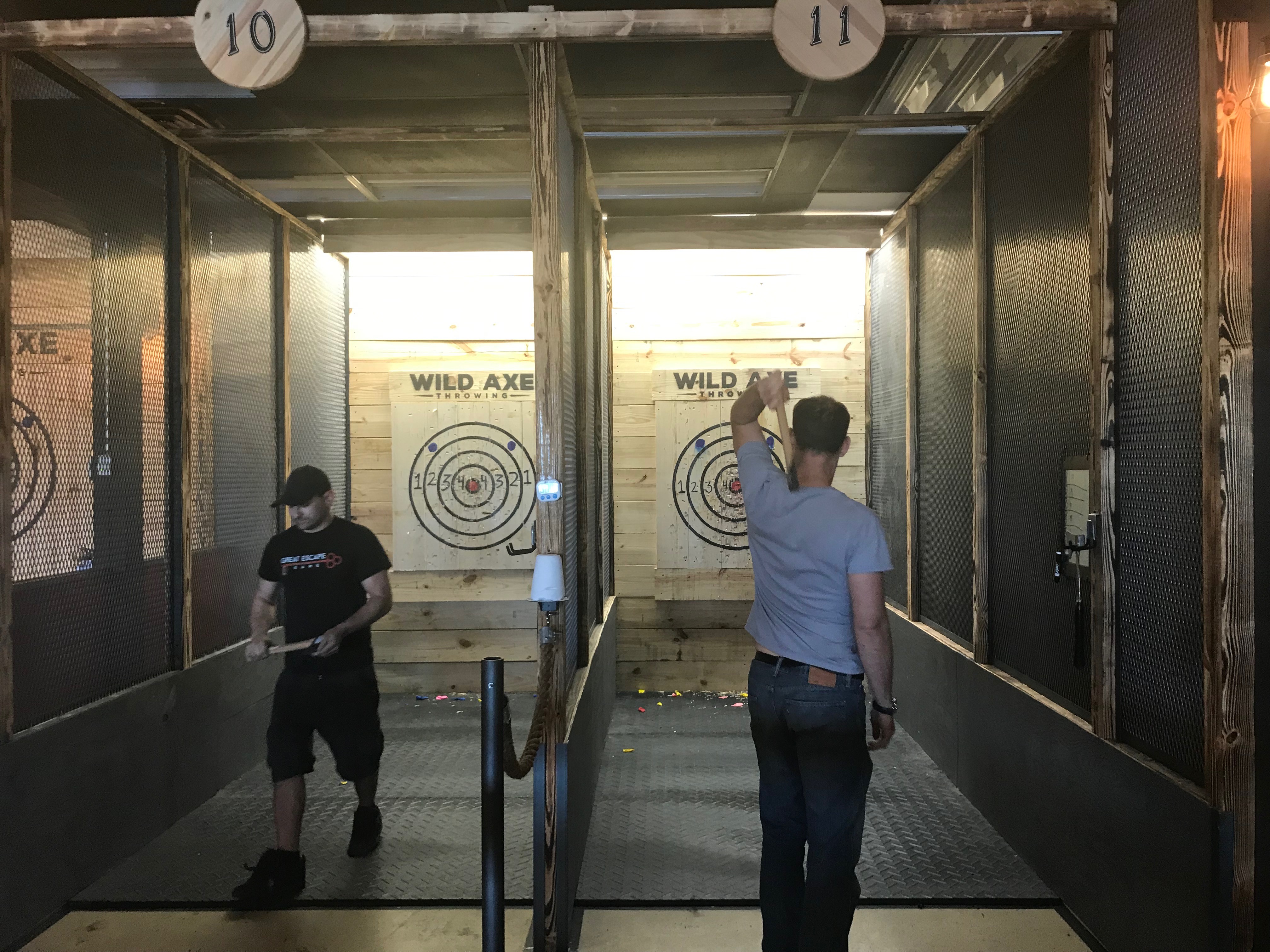 Wild Axe Throwing will open this week on Thursday, June 20. Owners and business partners, Daniel Huiet and Michael Keggan, also own and operate Great Escape Game in Beavercreek.