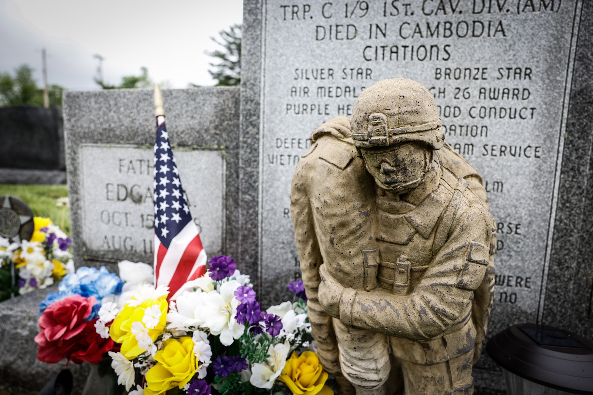 Sgt. Gary McKiddy was killed in Vietnam while trying to rescue soldiers from a burning helicopter. McKiddy has received the medal of honor for his bravery. JIM NOELKER/STAFF