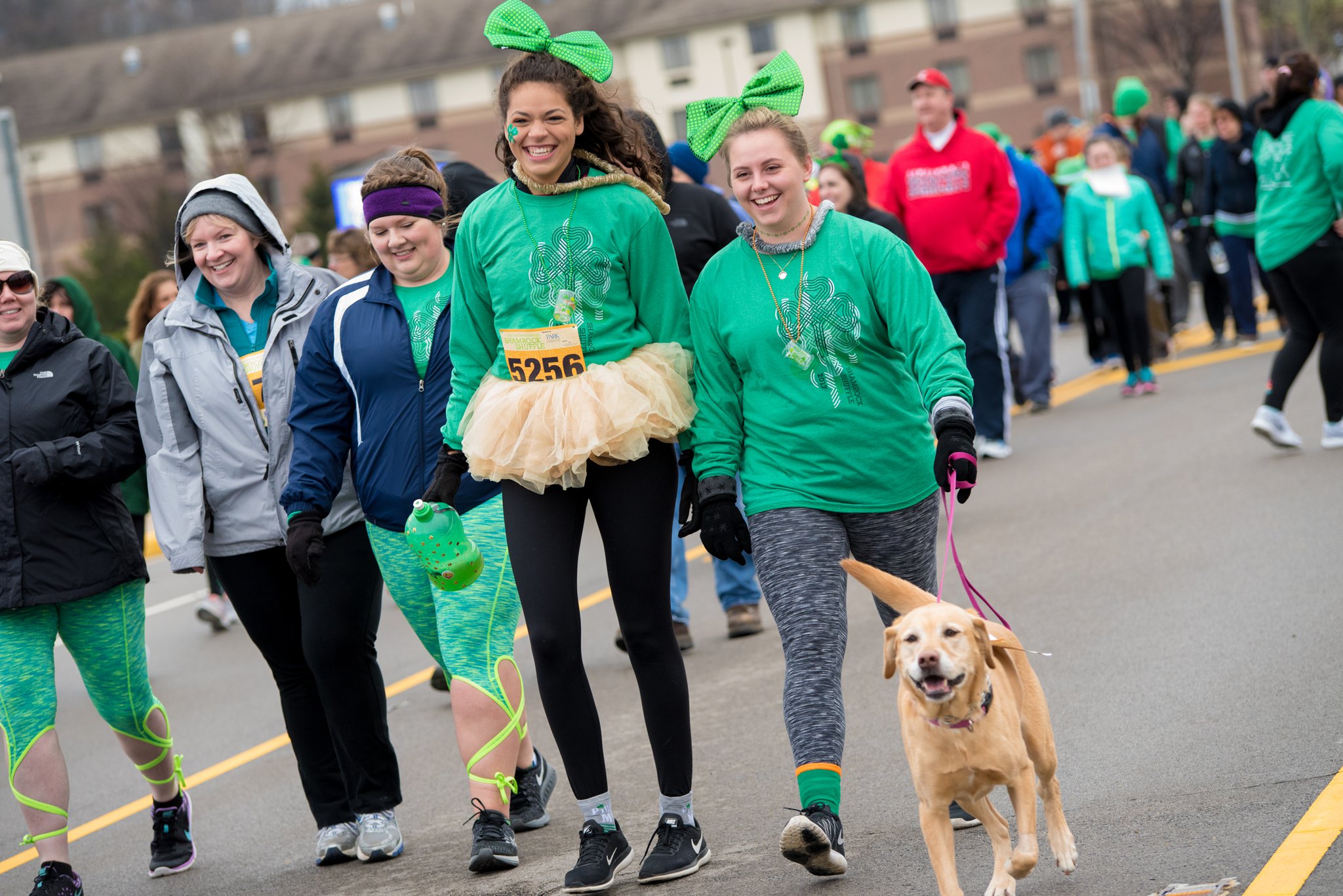 The Shamrock Shuffle attracts thousands of people to West Chester’s Square@Union Centre to attend the event as runners and to enjoy the Block Party, which includes coffee, green beer, food vendors and family-friendly fun. CONTRIBUTED