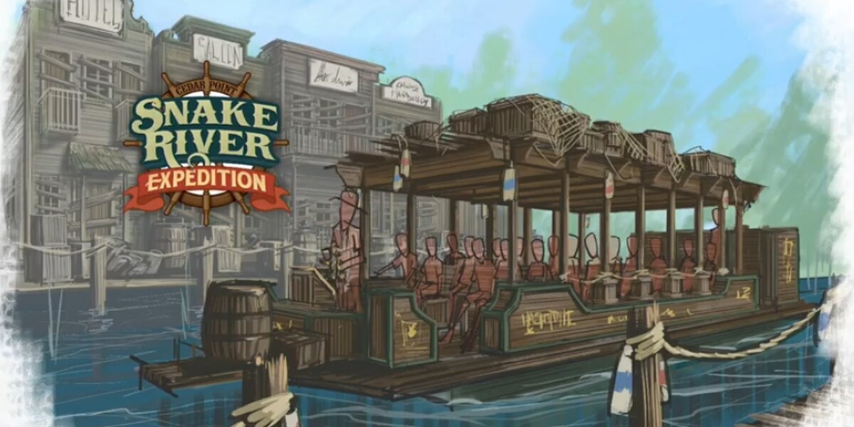 Cedar Point unveiled renders of its new ride and daily parade on YouTube.com Wednesday, Dec. 11, 2019. The new ride, Snake River Expedition, is pictured.