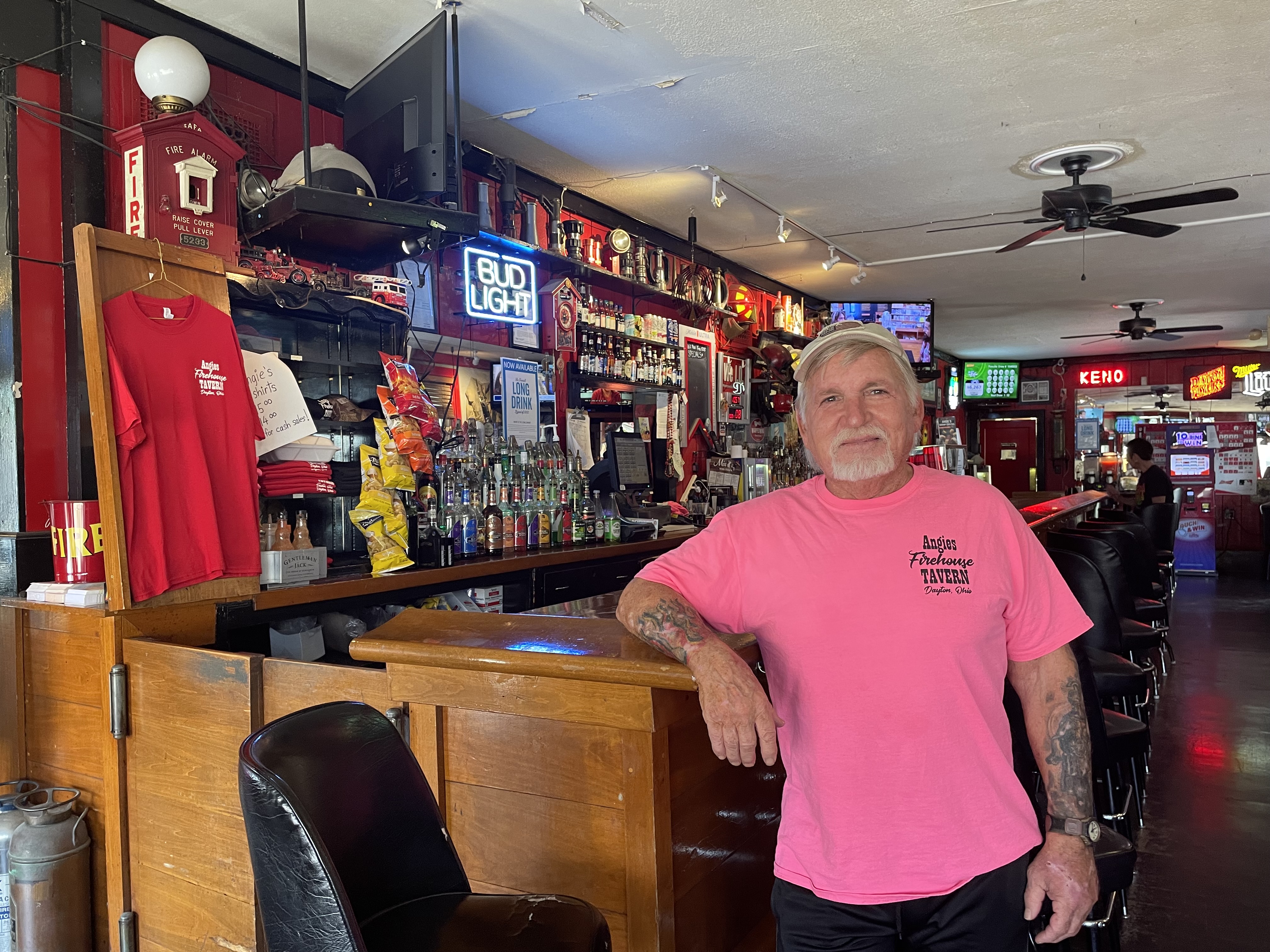 Angie’s Firehouse Tavern, a neighborhood restaurant that was brought back to life in 2010 by a retired Dayton fire captain, is for sale.