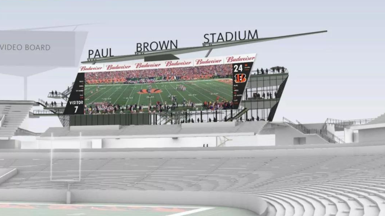 Cincinnati Bengals: master plan of proposed Paul Brown Stadium renovation
