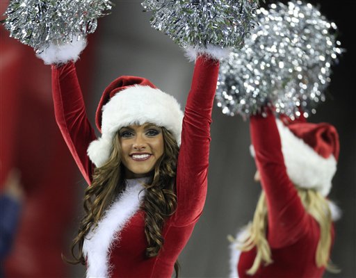 PHOTOS: NFL Cheerleaders Christmas Eve