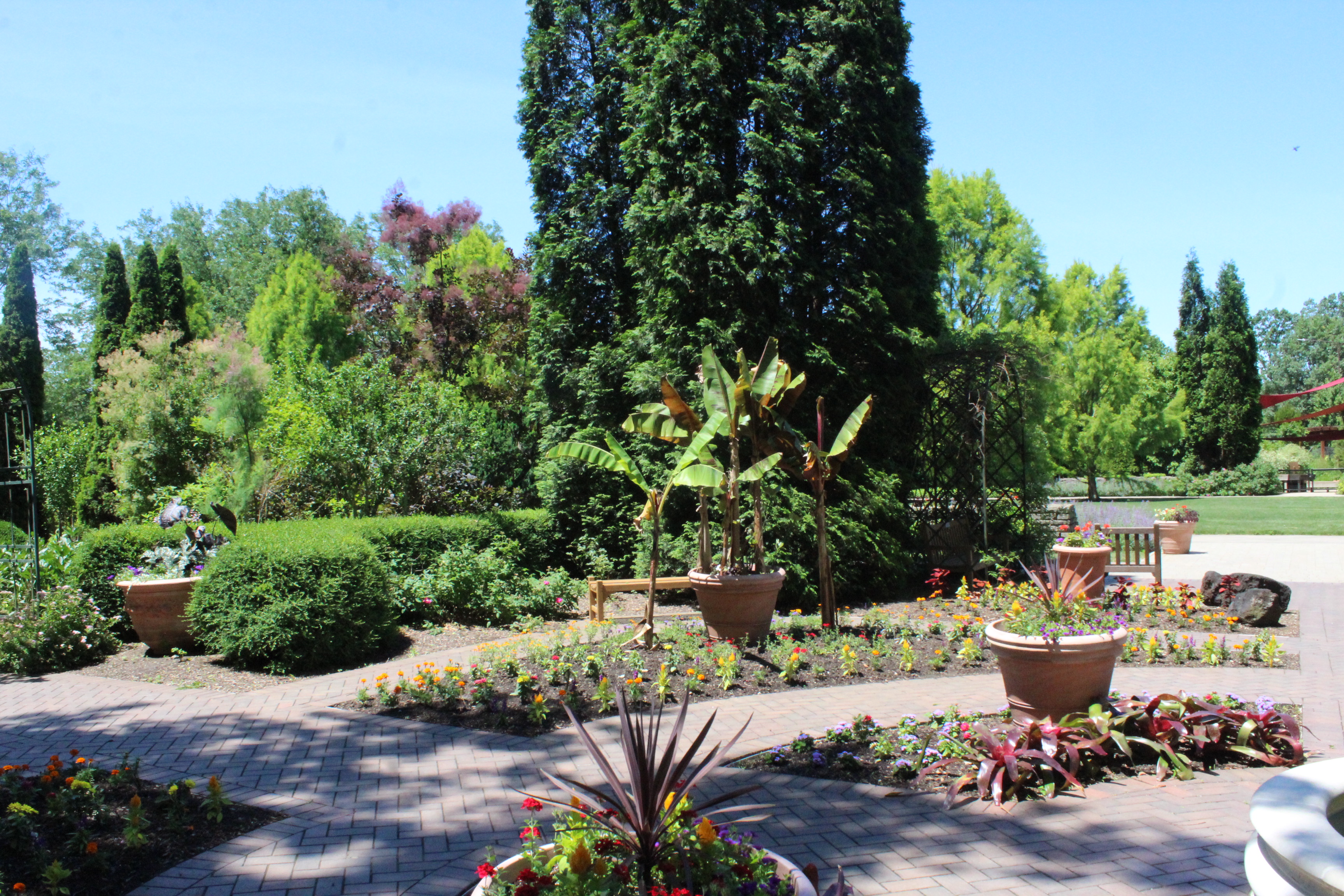 Parts one of the dayton area favorite parks suffered damage described as minor to extraordinary during the Memorial Day tornadoes. Wegerzyn Garden MetroPark’s formal gardens suffered relatively minor damage during the tornadoes. Trees on the edge of the gardens were damaged and debris had to be removed from some of the beds. Wegerzyn MetroPark’s Children Discovery Garden, one of the park’s most popular features, was not damaged. Photo: Amelia Robinson