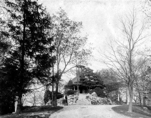 Lookout Tower at Woodland Cemetery - known as one of Dayton’s most haunted sites - as photographed in 1898. ARCHIVED PHOTOS