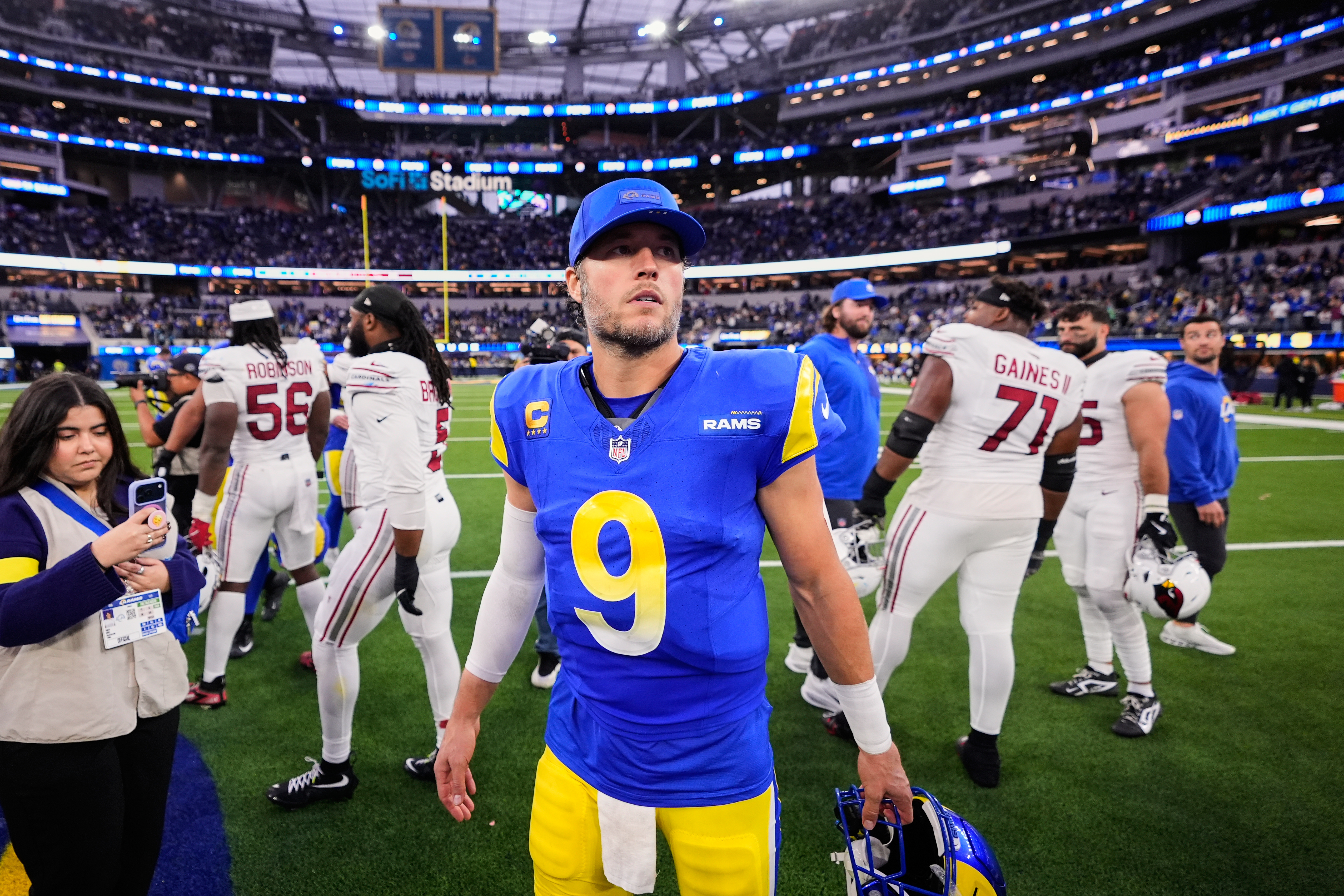 Stafford gets first nod for AP All-Pro. Garrett, Nacua and Smith-Njigba are unanimous choices