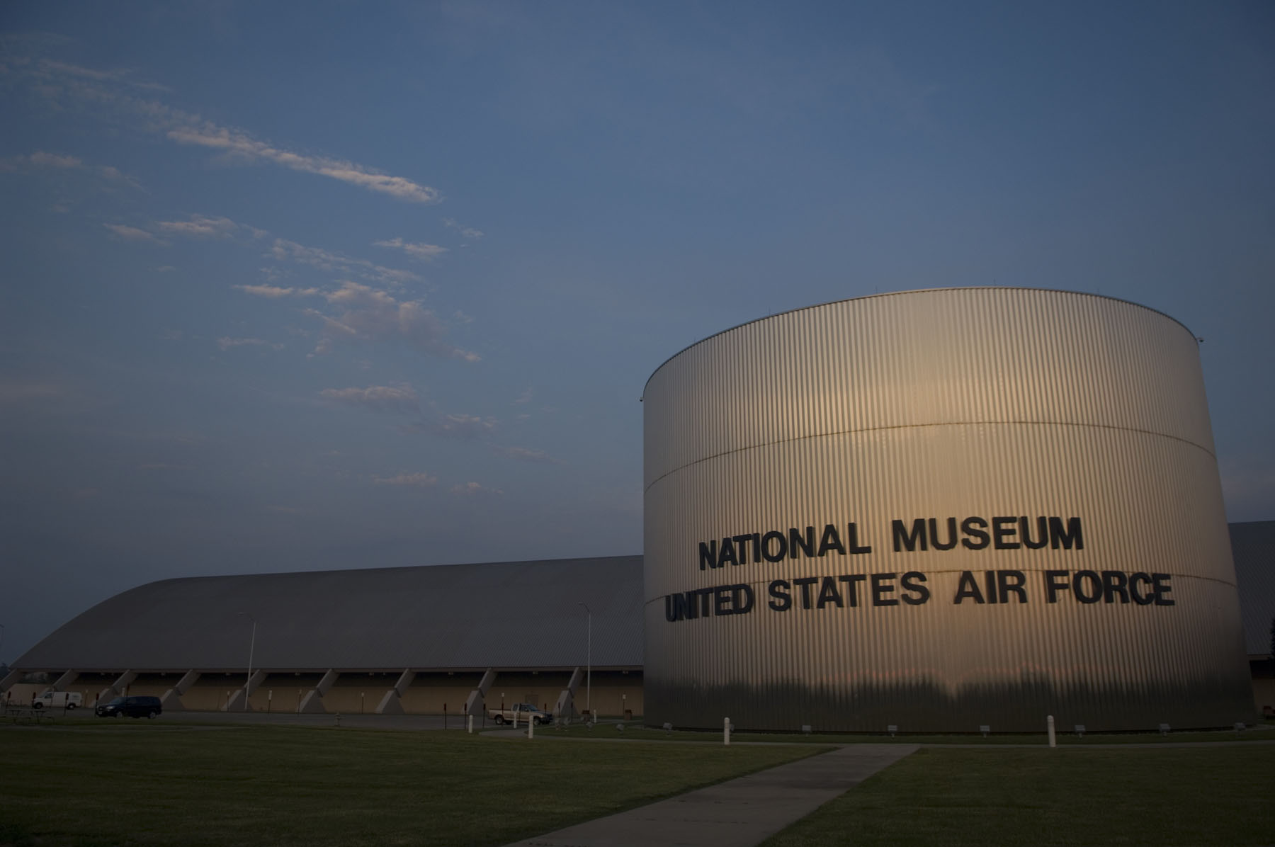 Front view of the National Museum of the U.S. Air Force. (U.S. Air Force photo by MSgt. Cecilio Ricardo)
