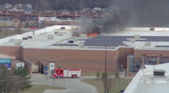 View from WHIO’s Pentagon Tower at I-675 at North Fairfield Road