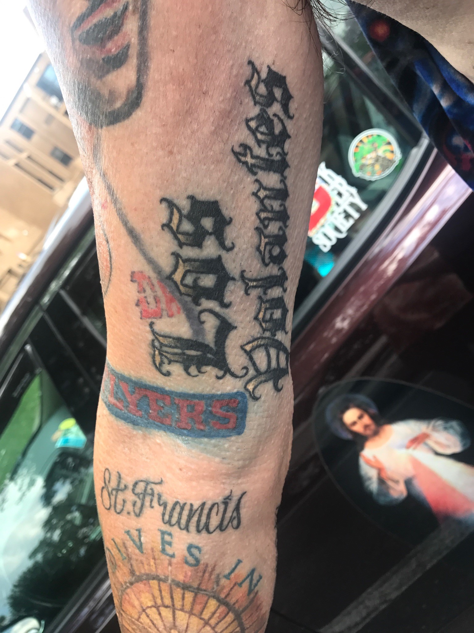 Mark Haufe’s Los Volantes (The Flyers in Spanish) tattoo. Tom Archdeacon photo