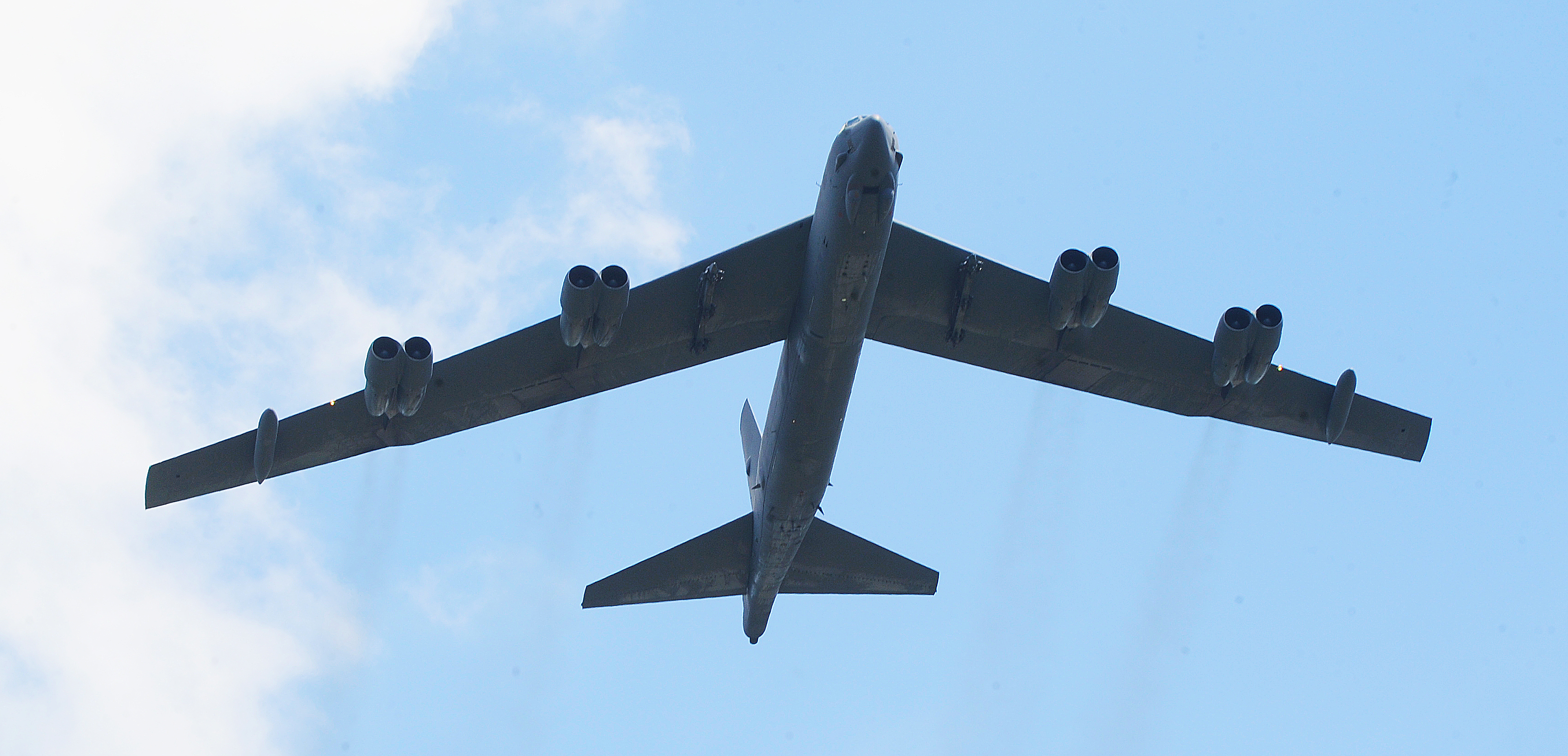 The National Museum of the United States Air Force hosted a B-52 Fly-Over on Friday, August 19, 2022. MARSHALL GORBYSTAFF