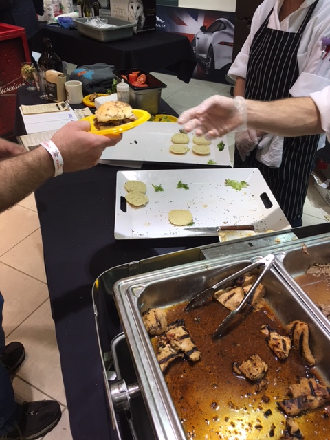 Wandering Griffin handed out beef and IPA chicken sliders during the Sneak Peek to Winter Restaurant Week on Jan. 18, 2017. ALEXIS LARSEN/CONTRIBUTED