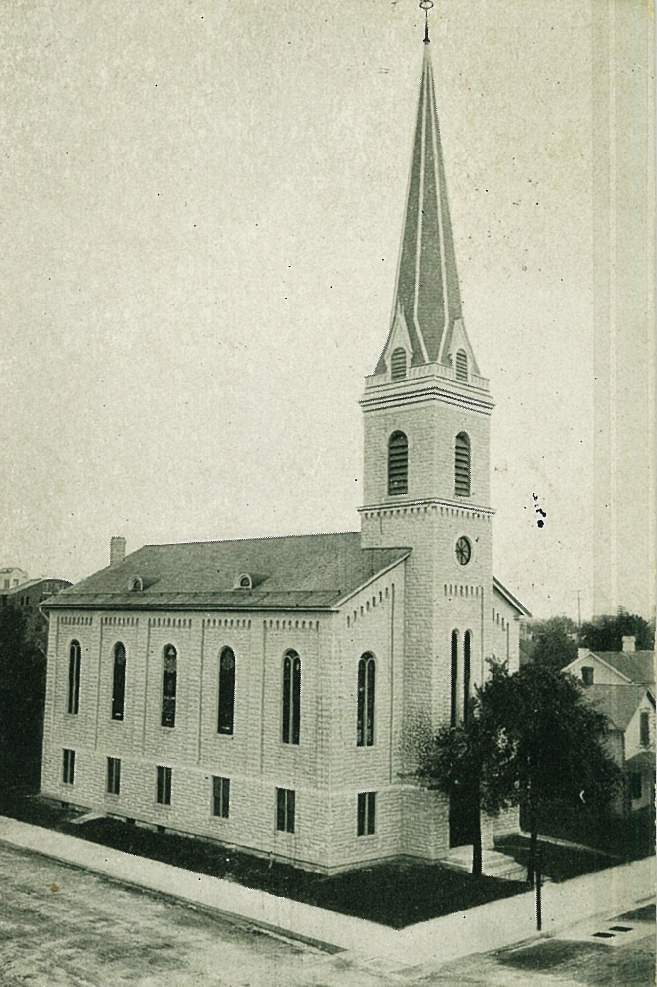 Zion Evangelical Lutheran Church was once located at the southeast corner of Columbia and Plum. It was founded on March 1, 1851. PHOTO COURTESY OF THE CLARK COUNTY HISTORICAL SOCIETY