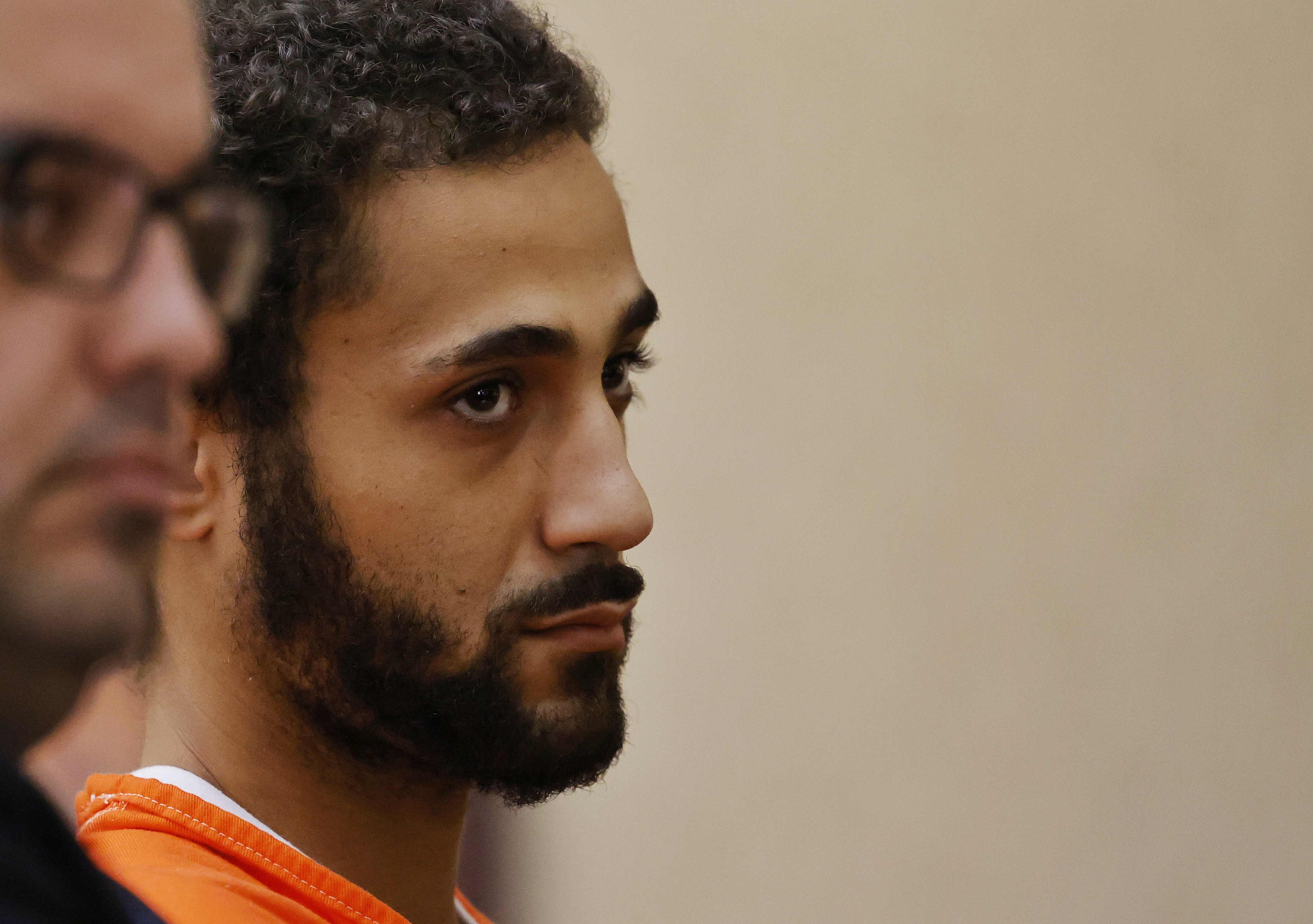 Miguel Wesley Galliher was arraigned Thursday, Nov. 18, 2021, in Butler County Common Pleas Court for murder and felonious assault in connection with the shooting death of Robert Strong during a shooting at LugNutz bar and grill on Donald Drive in Fairfield. NICK GRAHAM / STAFF