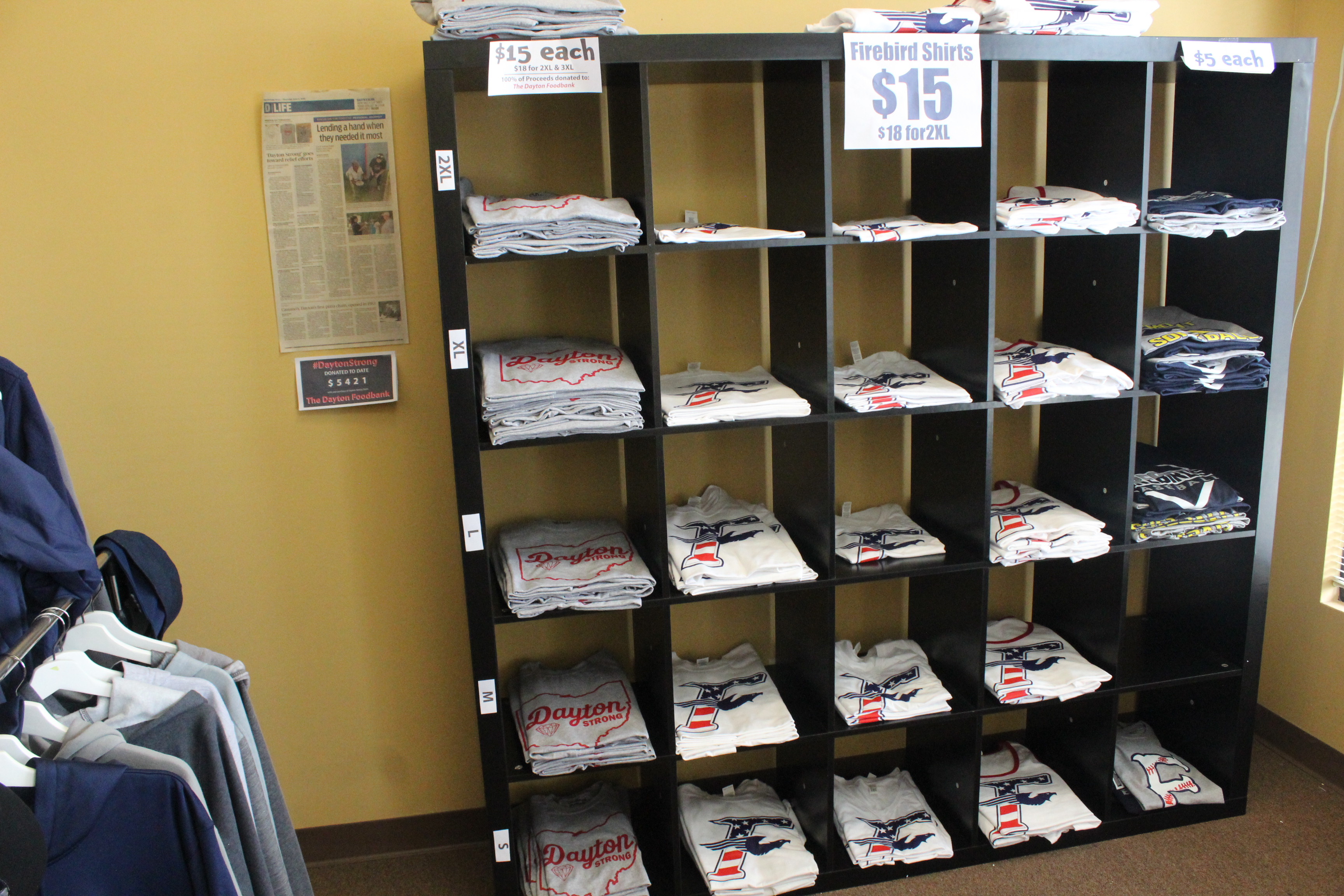 Chief Screen Printing owners Anthony Tomlinson and James Webster have raised nearly $5,500 through the sale of Dayton Strong T-shirts.