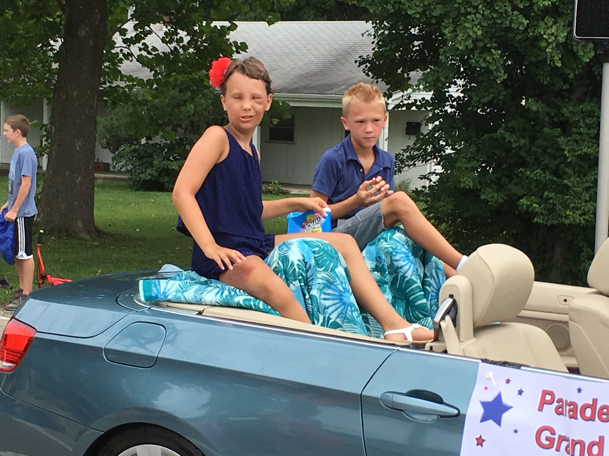 Madison Smallwood as the grand marshal for Monroe's Fourth of July Parade.