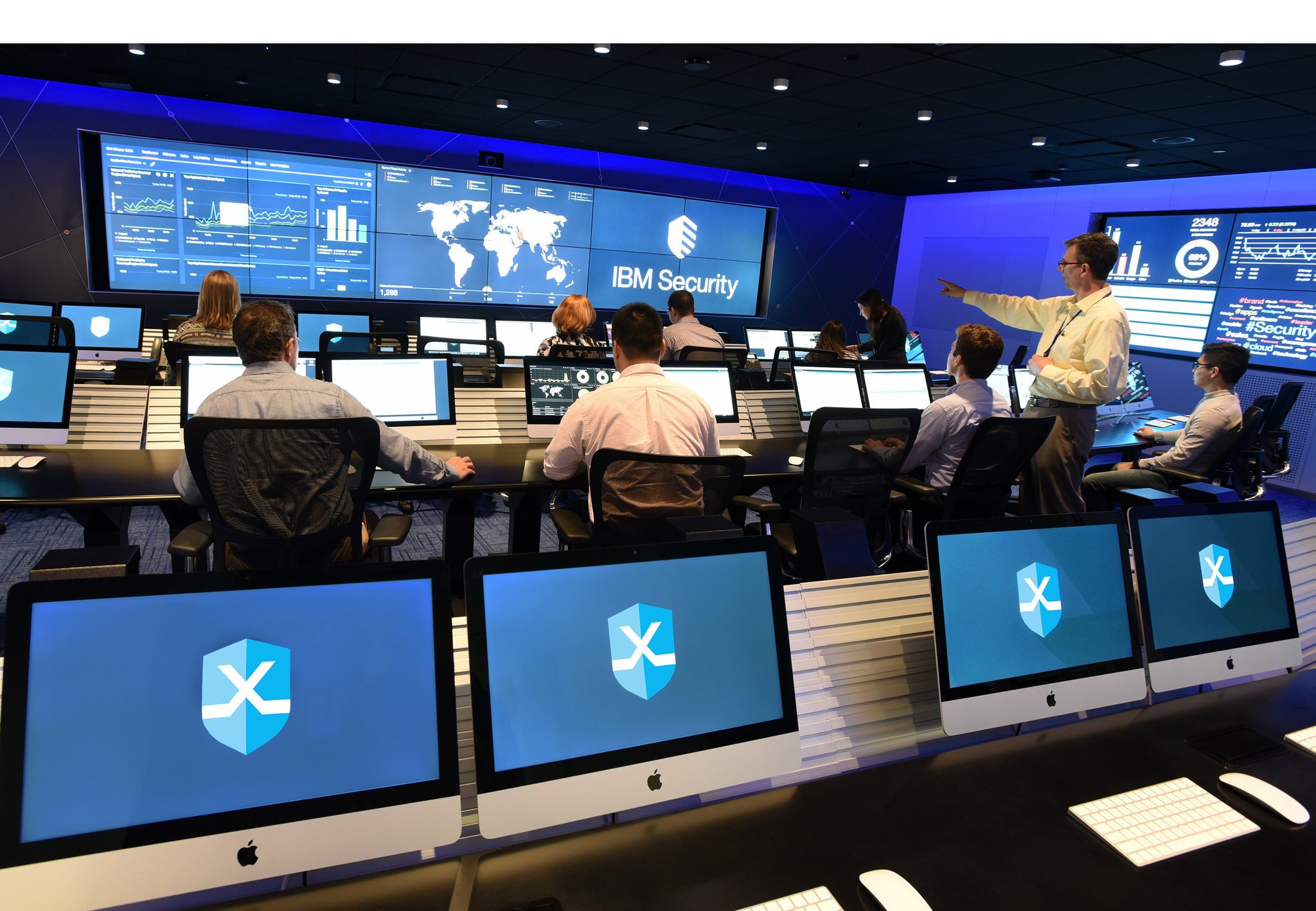 More than 600 Visitors Across a Dozen Industries Have Trained for Cyber Attacks at IBM Security's X-Force Command Cyber Range (John Mottern/Feature Photo Service for IBM) (PRNewsFoto/IBM)