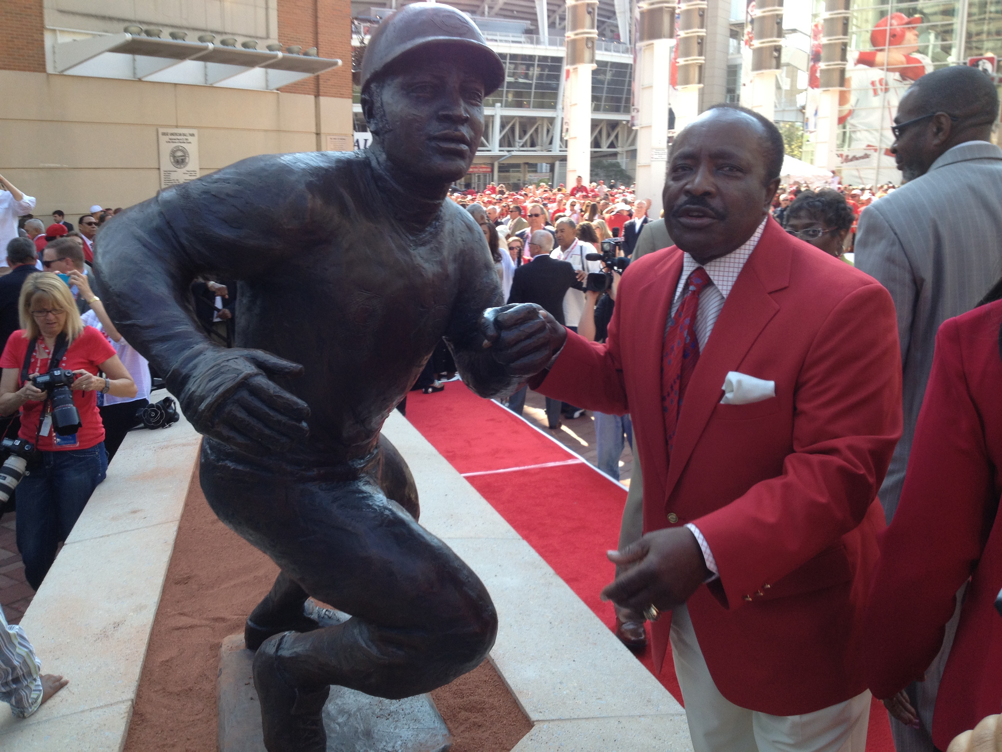 Joe Morgan statue dedication ceremony at Great American Ball Park