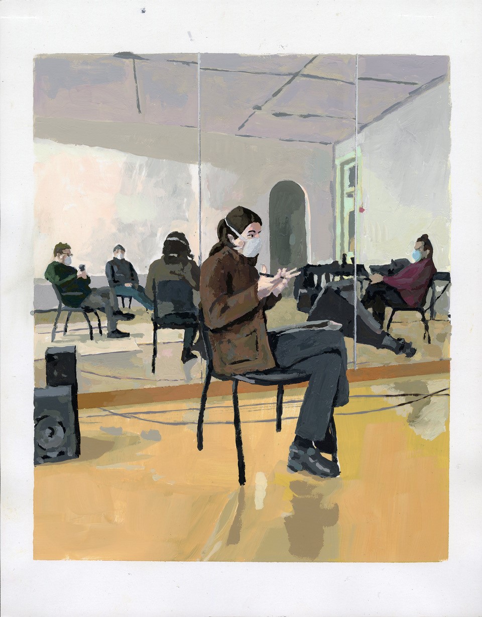 George Rush’s exhibit at The Co is influenced by cell phone photos of everyday life during the pandemic. CONTRIBUTED