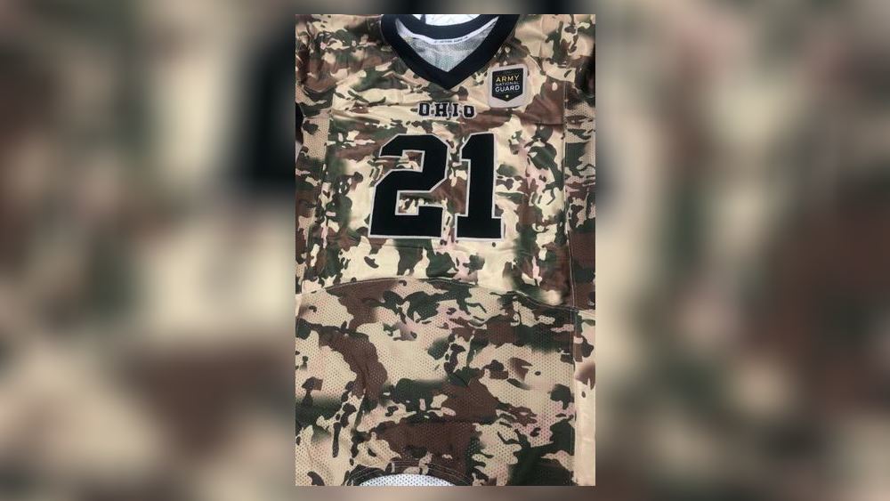 Football teams across Ohio to wear camouflage jerseys in honor of