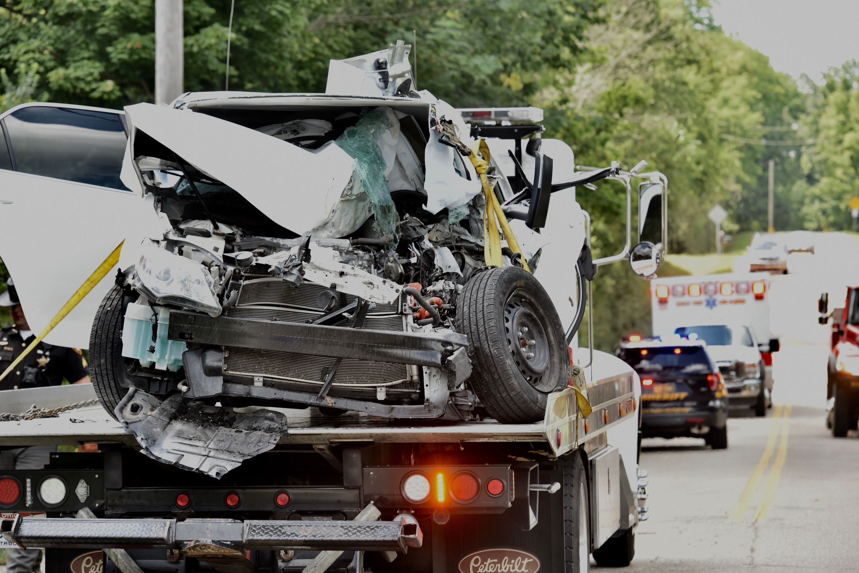 One person was pronounced dead at the scene of a single-vehicle crash Wednesday, Aug. 8, in Reily Twp.