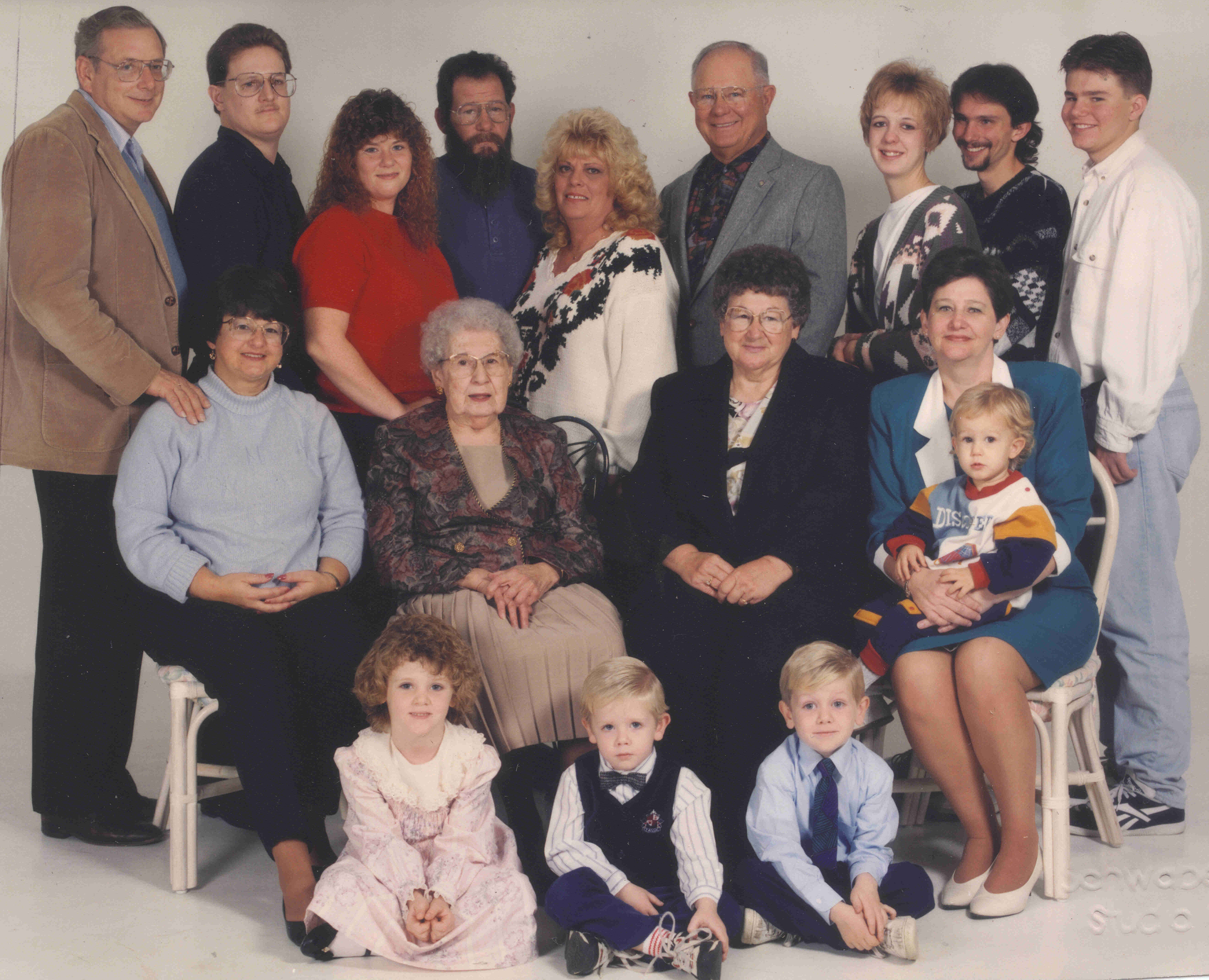 Five generations of the Shields family, taken in 1995. CONTRIBUTED