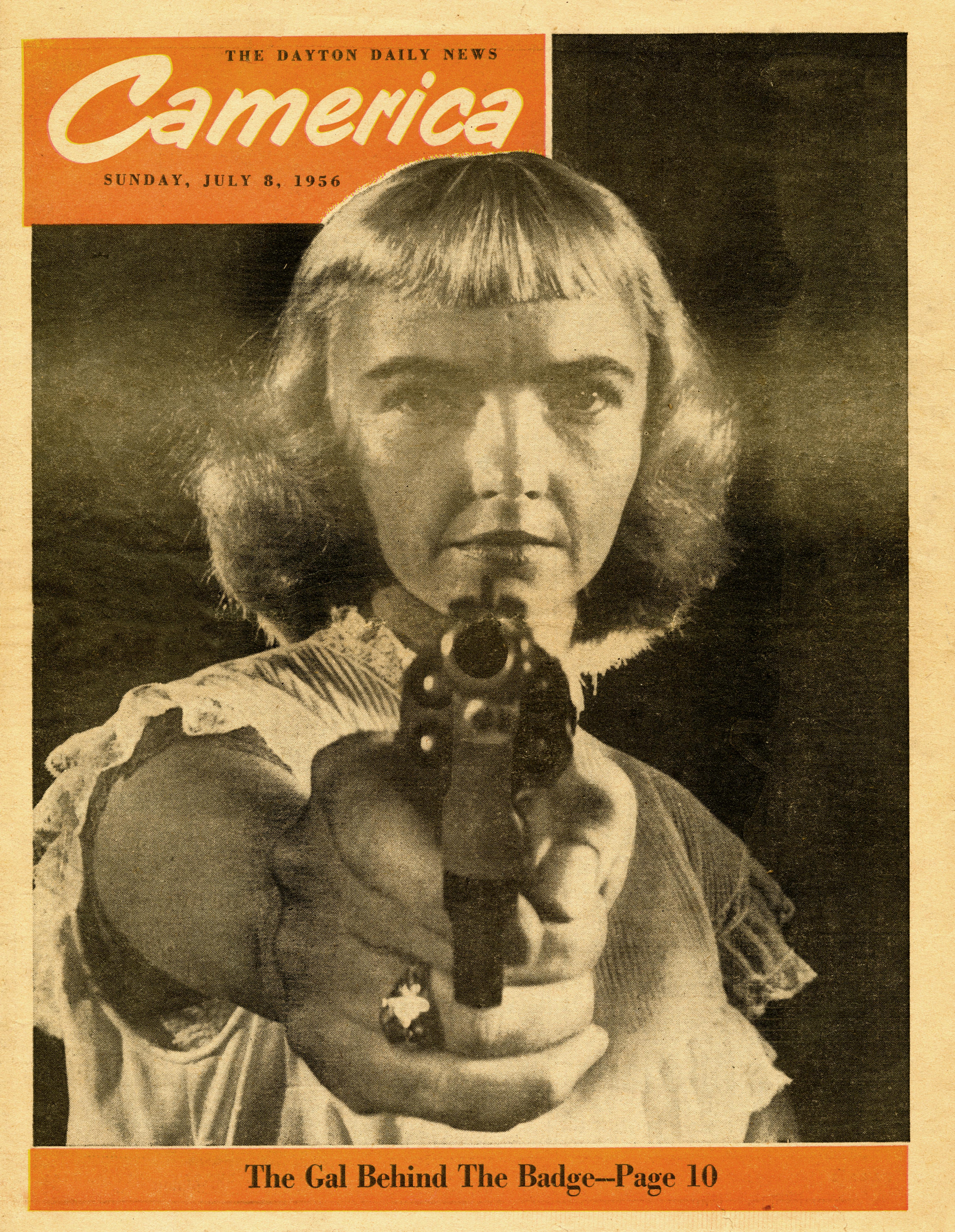 Dixie Hinders, who died at age 88 on April 29, 2017, was a trapeze artist in the circus, a professional synchronized swimmer and served as one of the first female police officers in Dayton. In 1956, the Dayton Daily News' Sunday magazine Camerica featured Dixie Lee Belt in a cover story: Gal Behind the Badge.