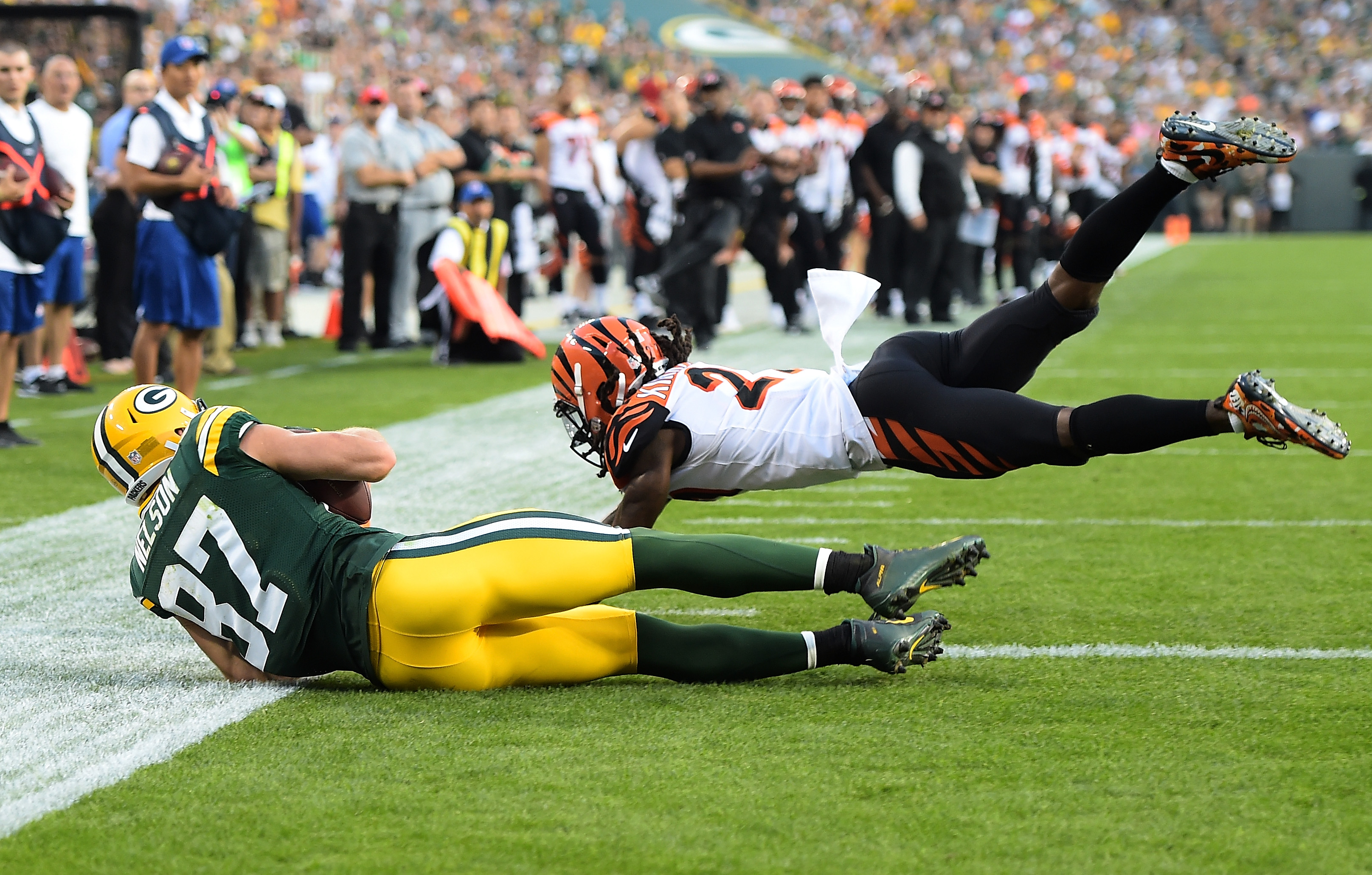 NFL Auction  Crucial Catch - Mason Crosby Game Used Packers