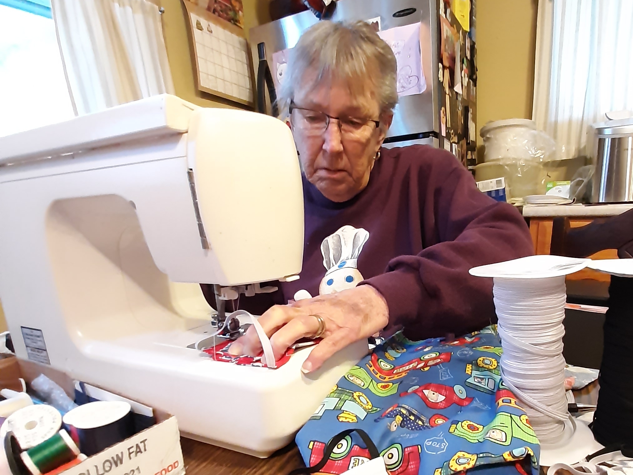 Those who sew can perform a kind act by making masks for others. Although Anne Estes of Lewisburg, 81, is battling cancer, she makes masks every morning and distributes them to others. CONTRIBUTED