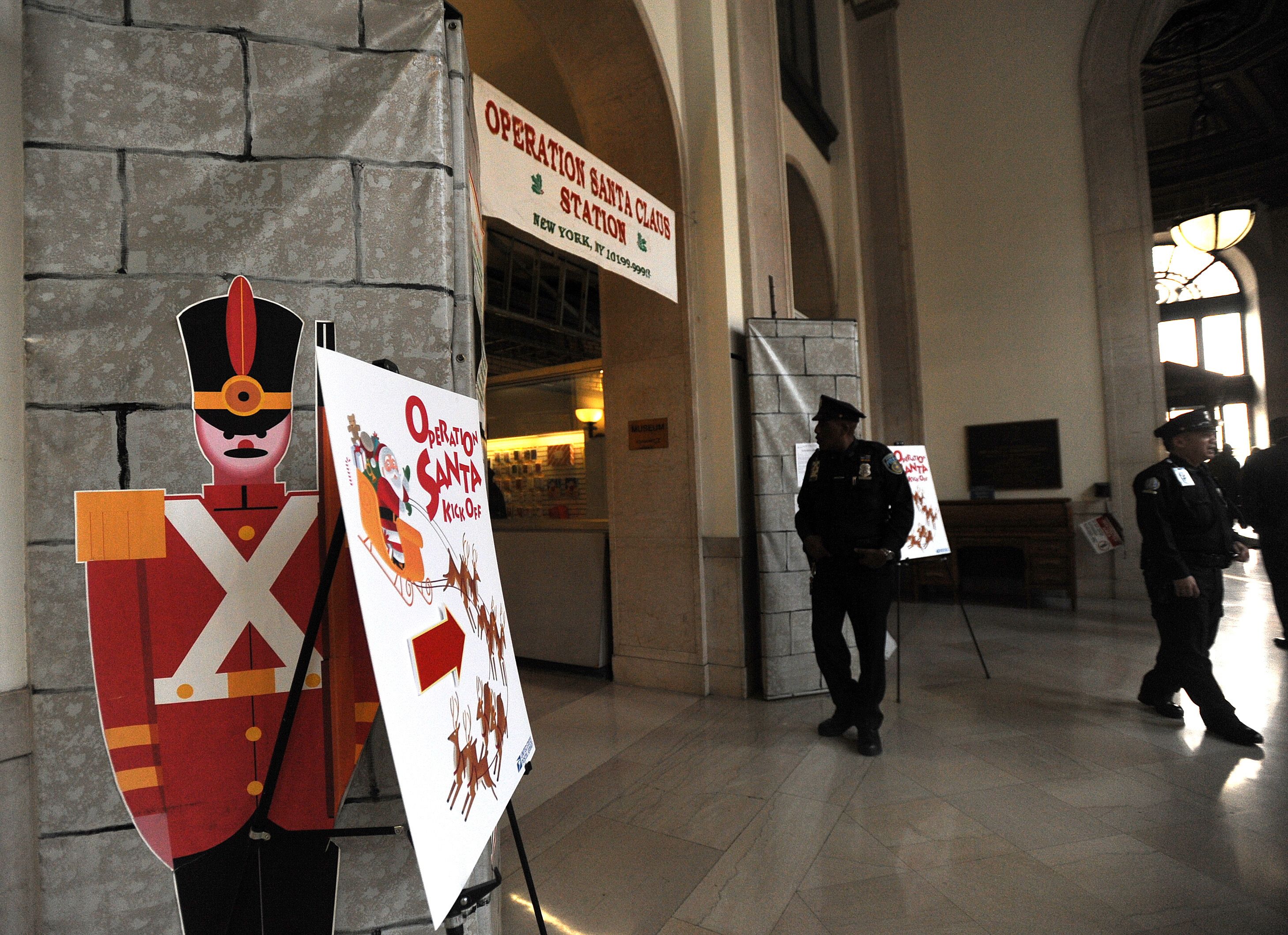 Operation Santa, the U.S. Postal Service's letters to Santa program, kicked off its 100th year with fanfare at New York's Farley Post Office on Dec. 4, 2012.