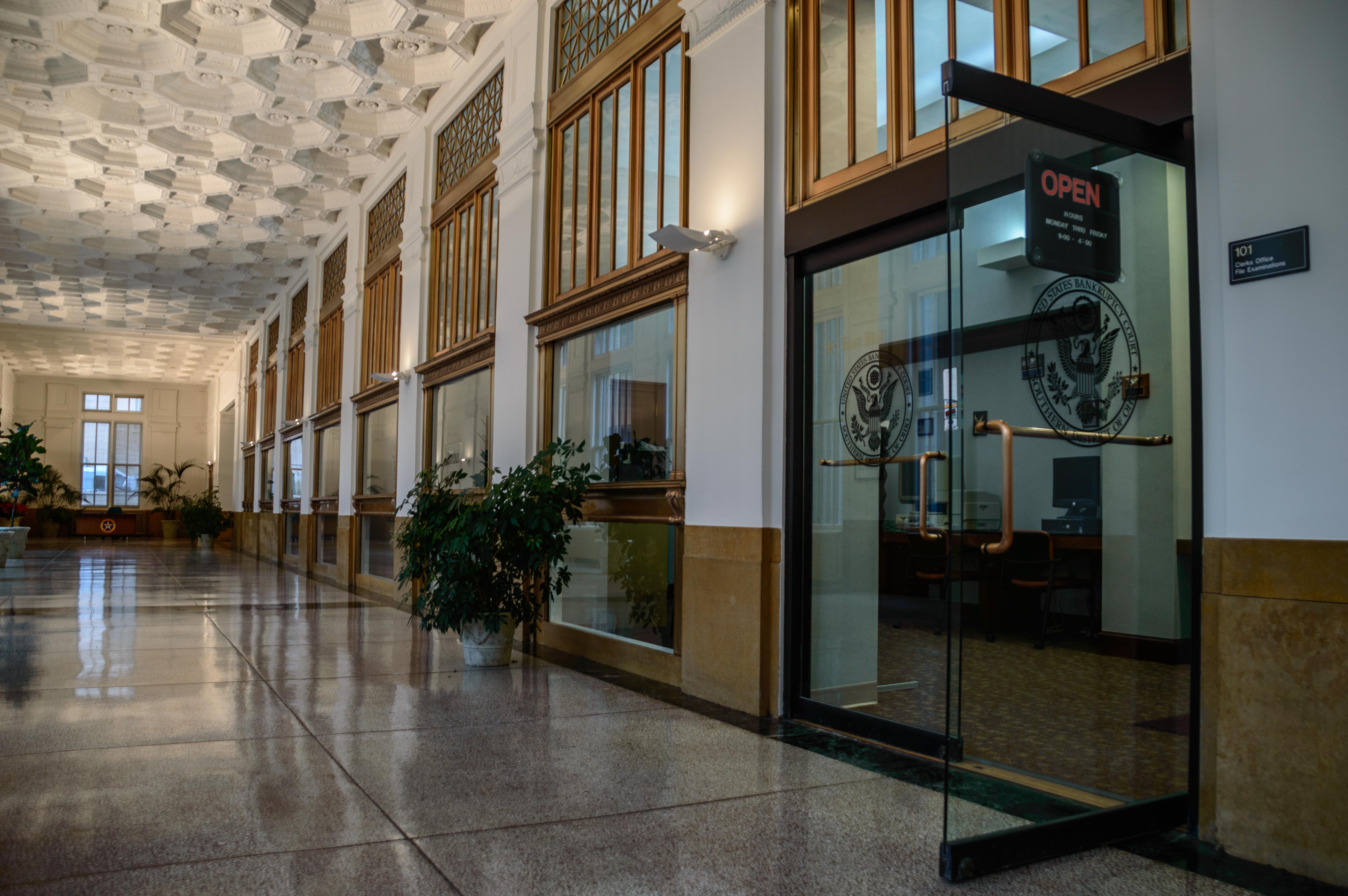 Interior of The Old Post Office Building, located at 120 W. Third St. in downtown Dayton, January 11, 2017. PHOTO / Tom Gilliam