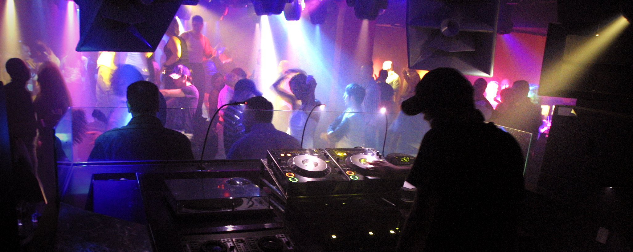 04/01/06 ddn0407urbanMASQUEp4.jpg Rick Corder of Dayton djays a set of dance, house, tribal and high-energy music on the second floor at the Club Masque in downtown Dayton Saturday night. Photo by Judith Wolert-Maldonado