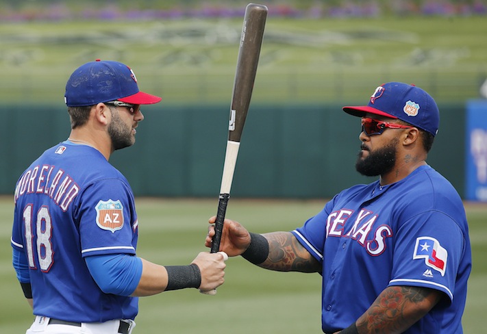 The foundation:Fielder-Moreland friendship keeps Rangers