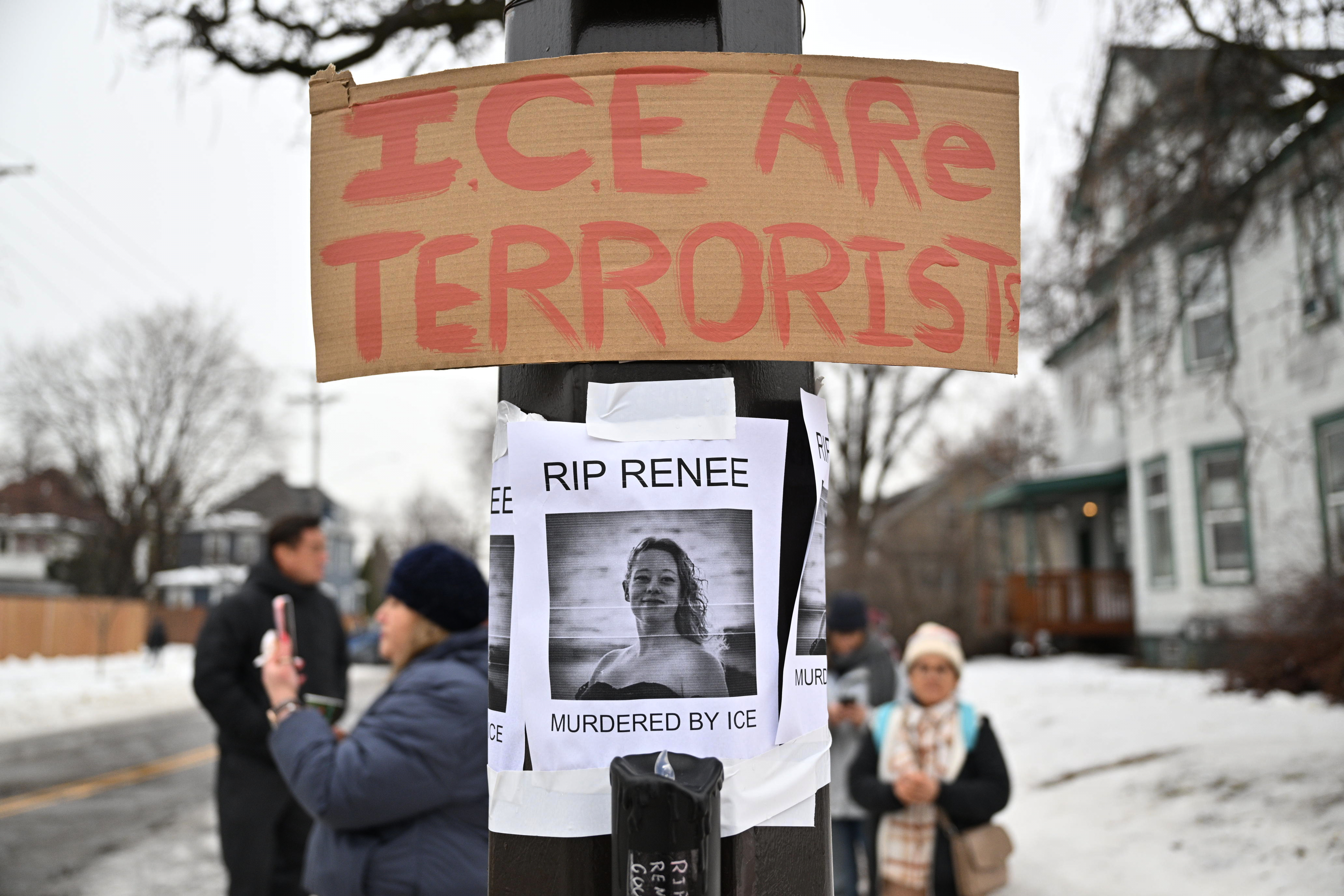 Anger and outrage spills onto Minneapolis streets after ICE officer's fatal shooting of Renee Good