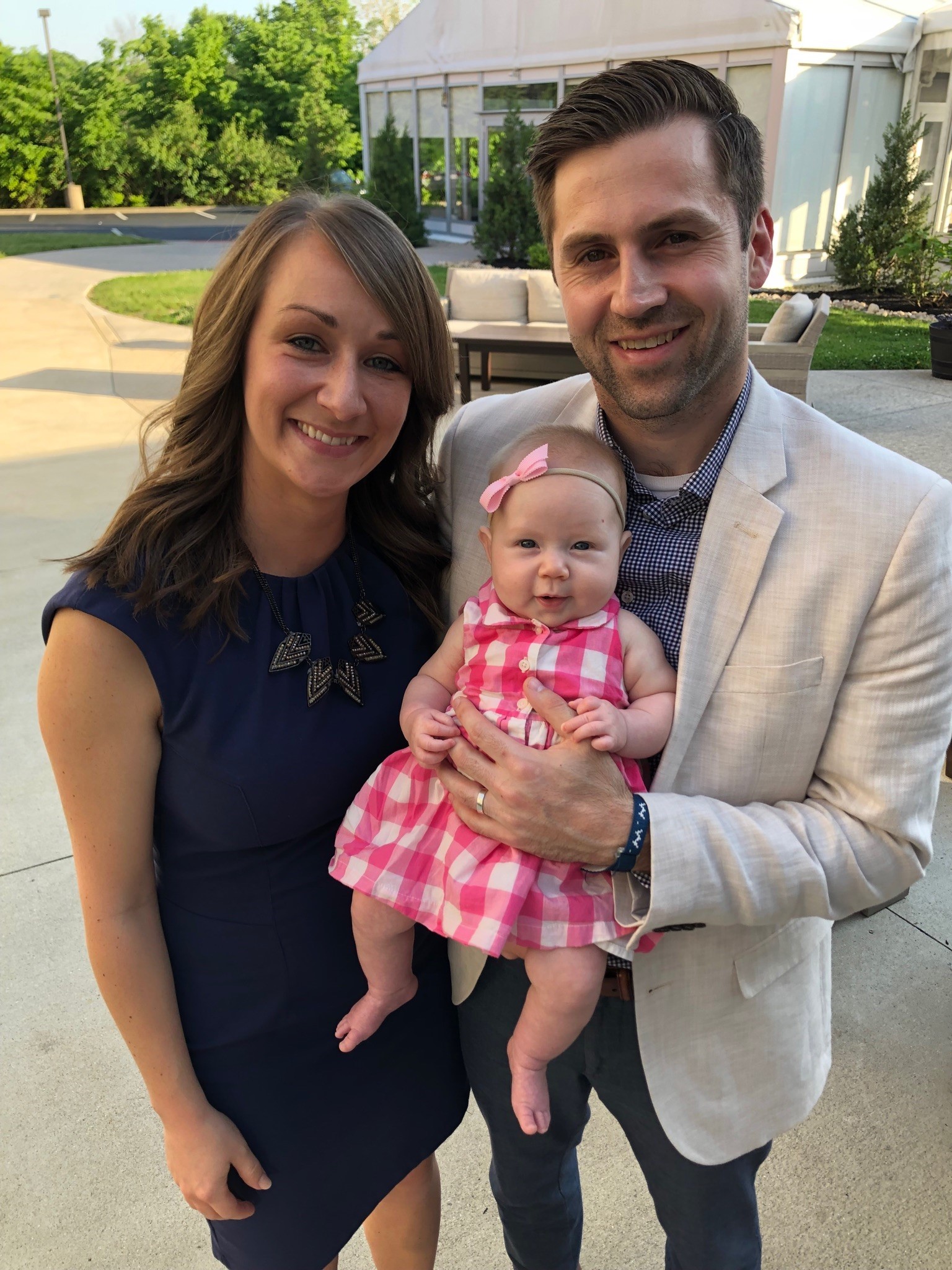 WSU MED 8 – The husband and wife medical team of Dr. Brian Cothern and his wife Dr. Katie Cothern with their daughter Charlotte. A pediatrician in Indianapolis, Katie’s an Alter High grad and was on the equestrian team at Otterbein University and then graduated from the Wright State medical school. Brian was an All Horizon League first team selection in soccer for the Raiders, graduated from WSU’s medical school and completed his residency is now finishing his cardiology fellowship at St Francis Hospital in Indianapolis and is treating cardiology patients who have COVID -19. CONTRIBUTED