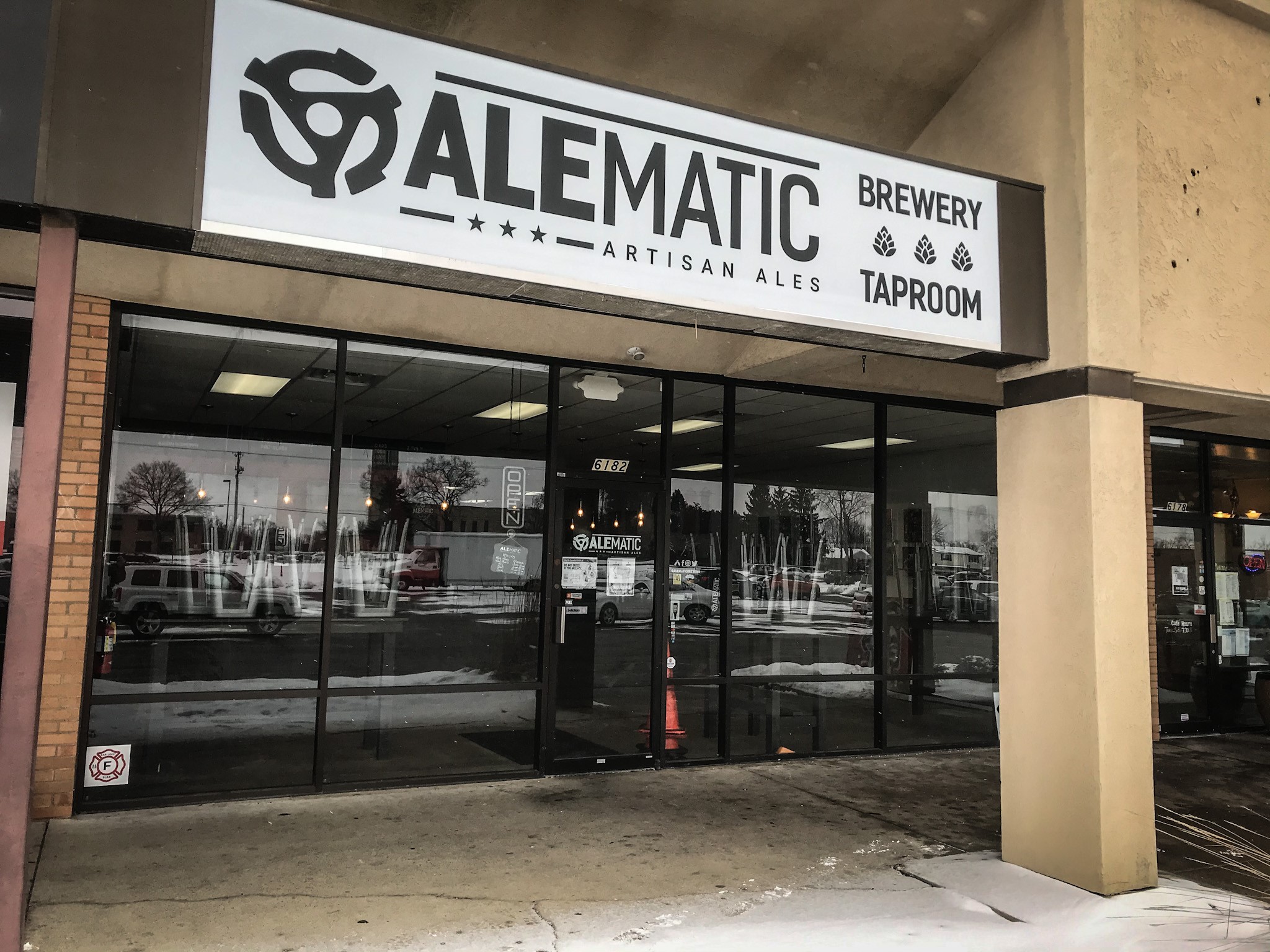 The Alematic brewery and tap room is housed in 4,000 square feet of space in the Huber Center just off Brandt Pike (Ohio 201). Alematic specializes in craft beers, including small-batch ales, lagers and sours, and will also make its own wines and ciders.
