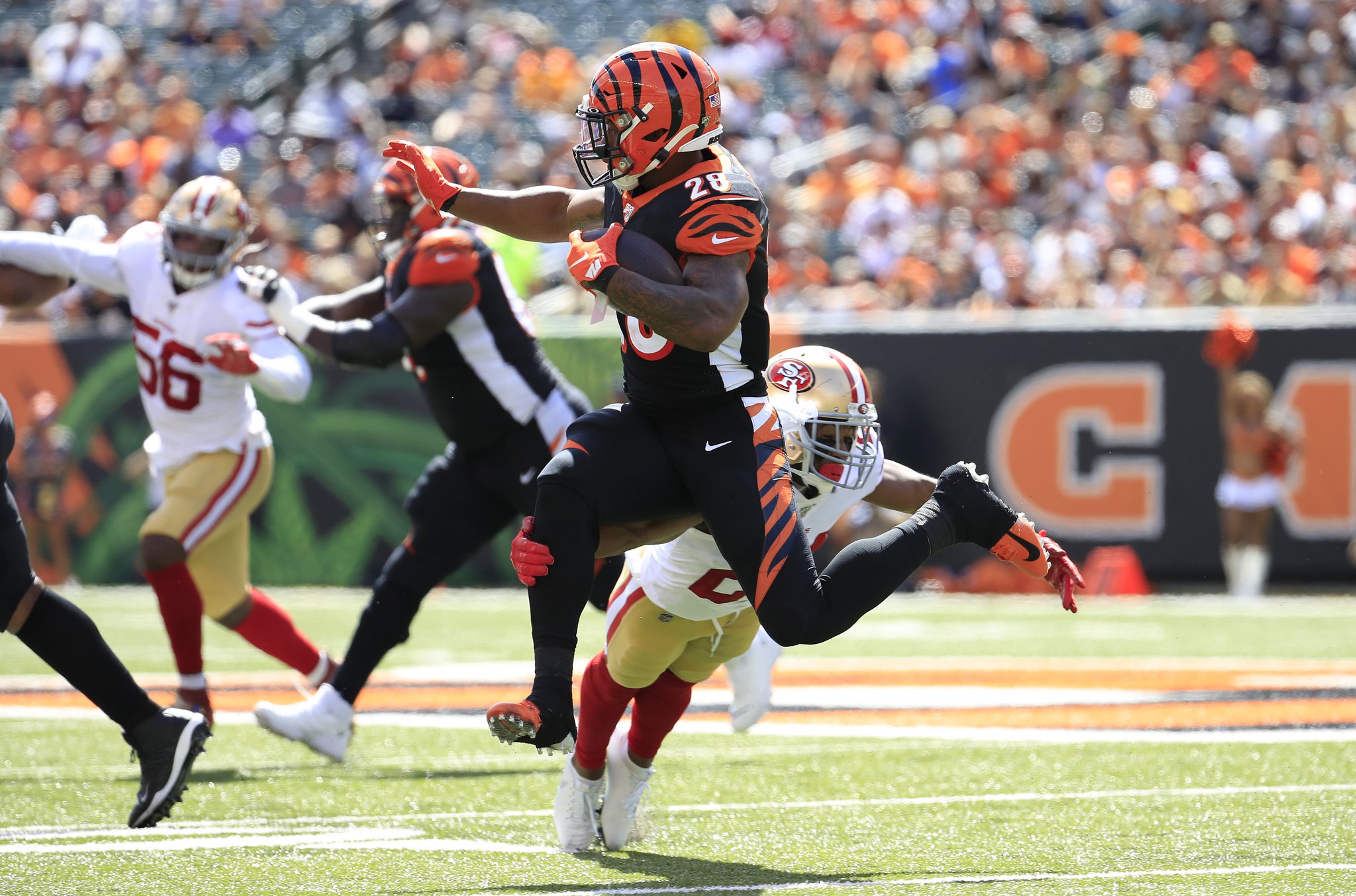 What is wrong with the Bengals run game?