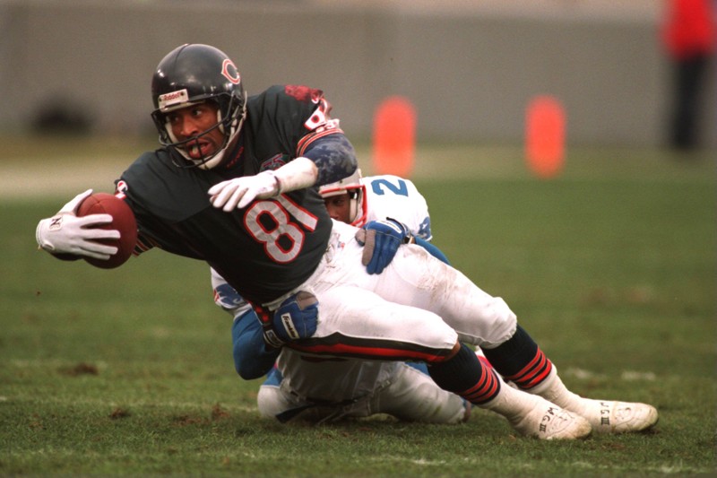 Jeff Graham had his best season in the NFL as a member of the Chicago Bears in 1995 when he caught 82 passes for 1,301 yards. (Getty Images)