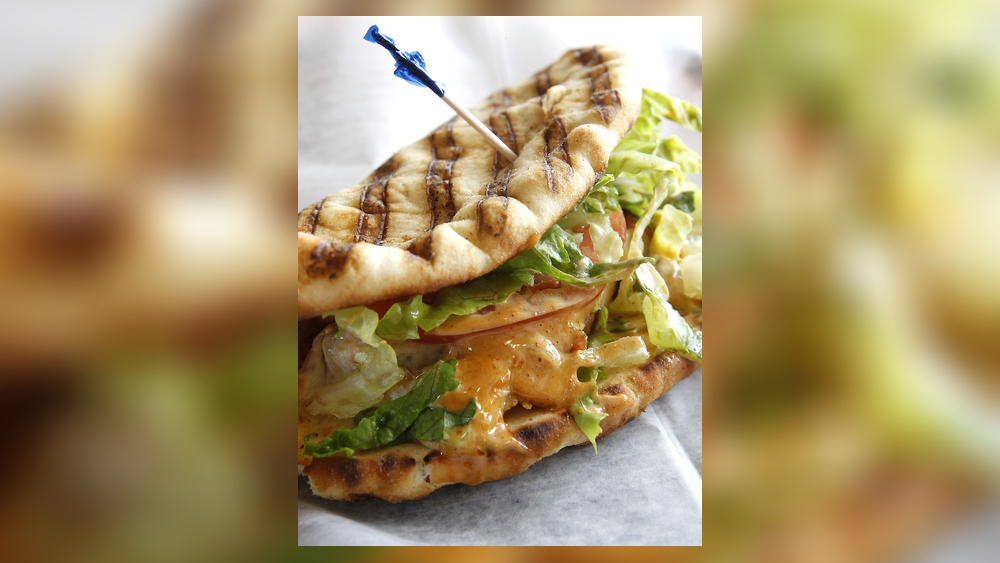 A flatbread sandwich from Tropical Smoothie Cafe. Bill Lackey/Staff
