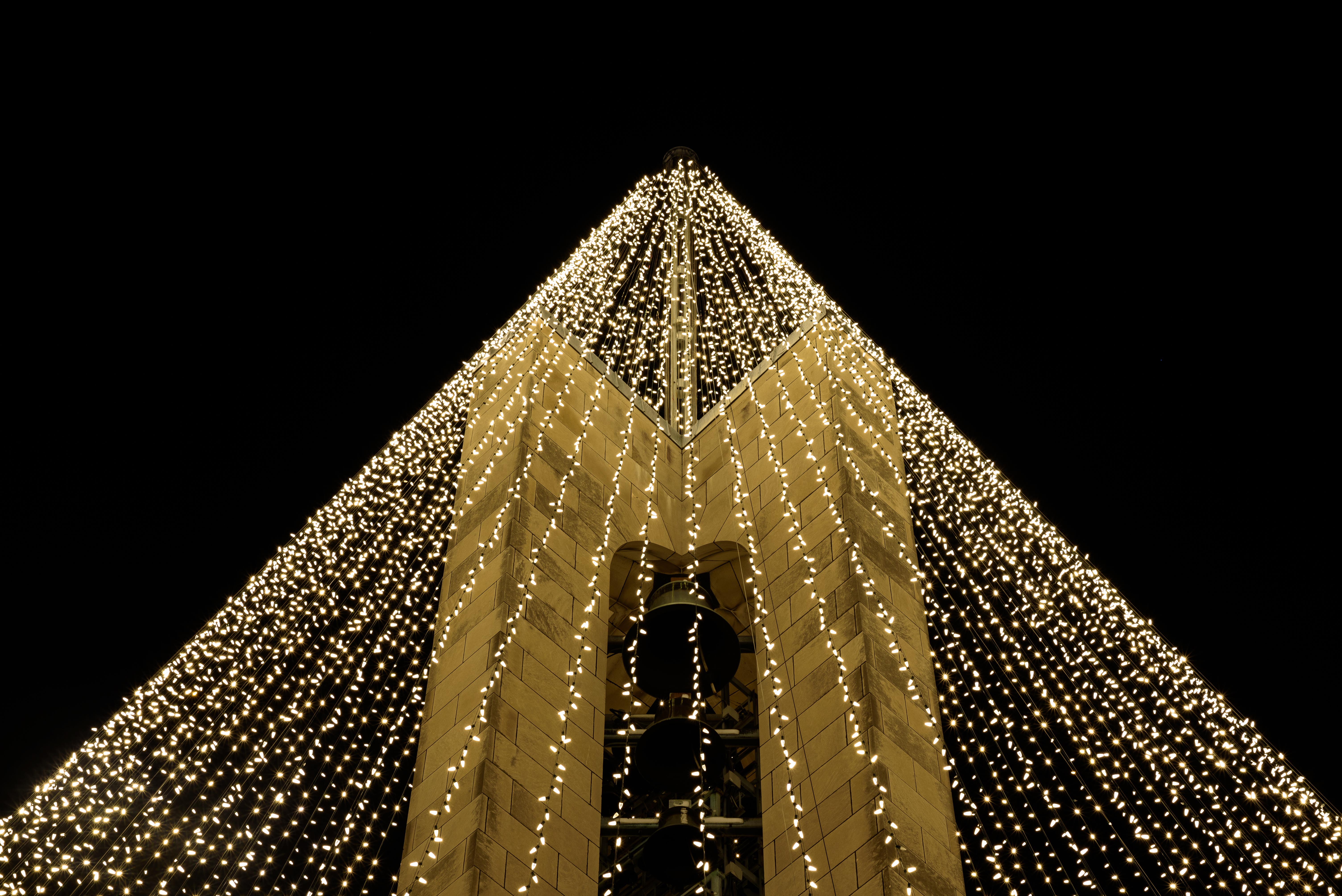 Deeds Carillon is now transformed into the Carillon Tree of Light during the holiday season. The breathtaking Tree of Light — an unmistakable symbol of Christmas in the Miami Valley — signals the return of Carillon Historical Park’s month-long holiday celebration: A Carillon Christmas. TOM GILLIAM / CONTRIBUTING PHOTOGRAPHER