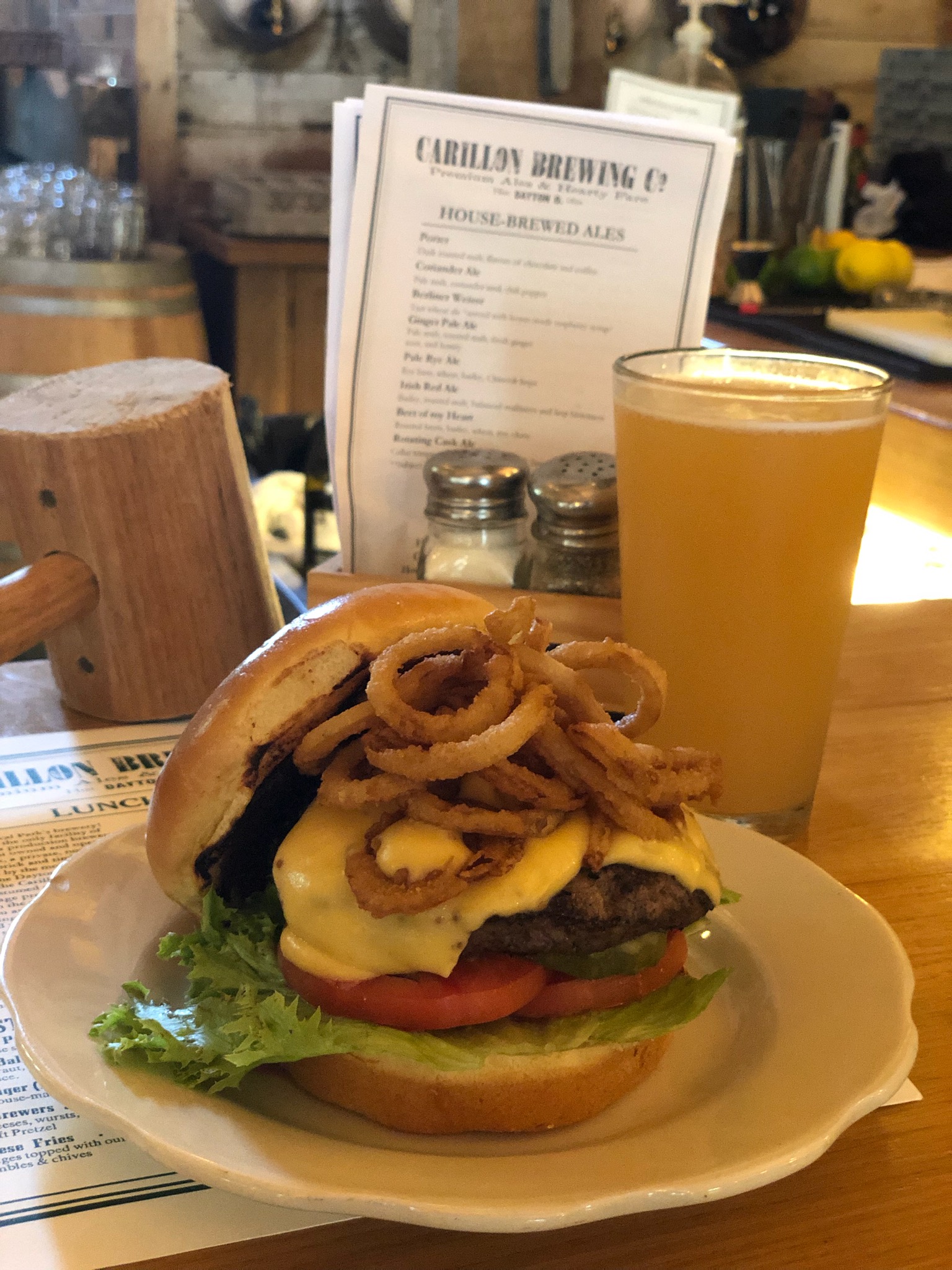 The second annual Dayton Burger Week begins on Aug. 5. Pictured: a burger from Carillon Brewing Co.