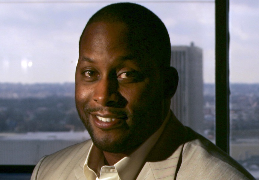 Brian Higgins, owner of GSSP Enterprise Inc., in his Dayton office on 130 West Second Street.
