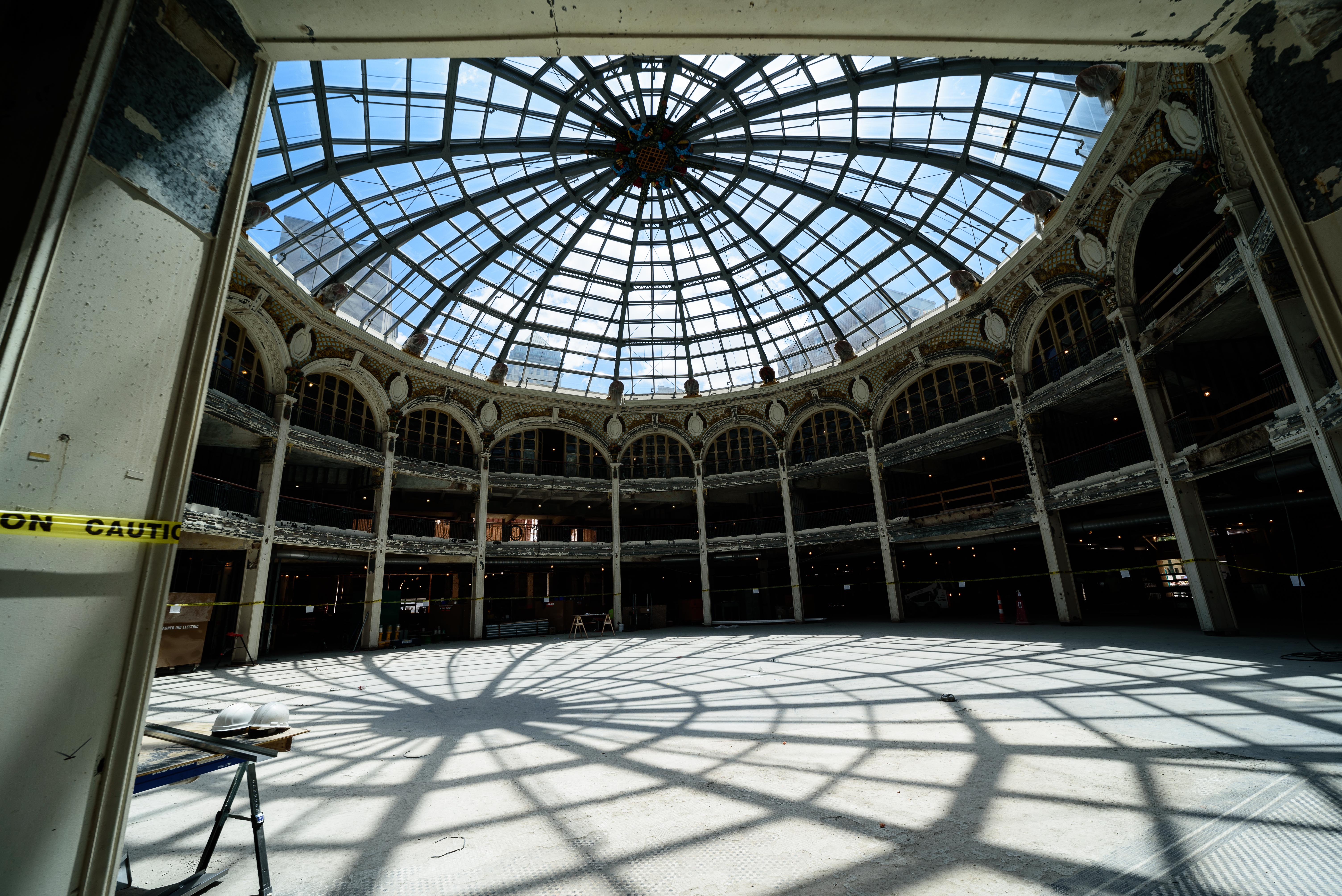 A view inside the Dayton Arcade's famous rotunda. TOM GILLIAM / STAFF