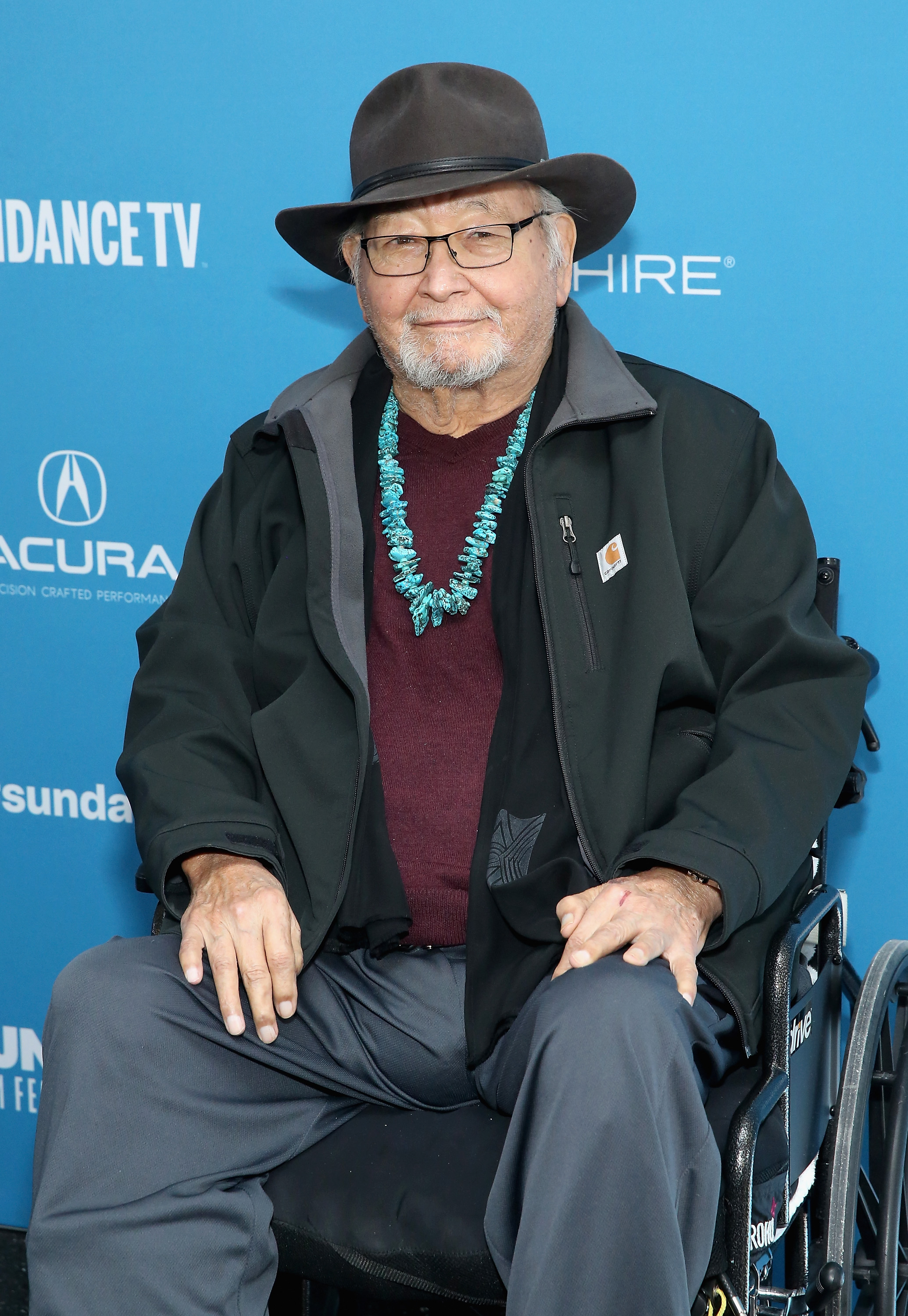 PARK CITY, UT - JANUARY 29: Film Subject N. Scott Momaday attends the "N. Scott Momaday: Words From A Bear" Premiere during the 2019 Sundance Film Festival at Library Center Theater on January 29, 2019 in Park City, Utah. (Photo by Robin Marchant/Getty Images)