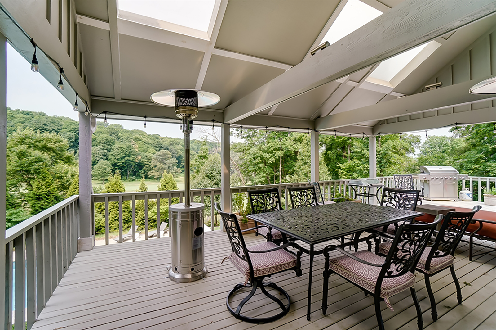 A wooden deck is partially covered with tinted skylights for natural light yet allows sun protection. CONTRIBUTED PHOTO