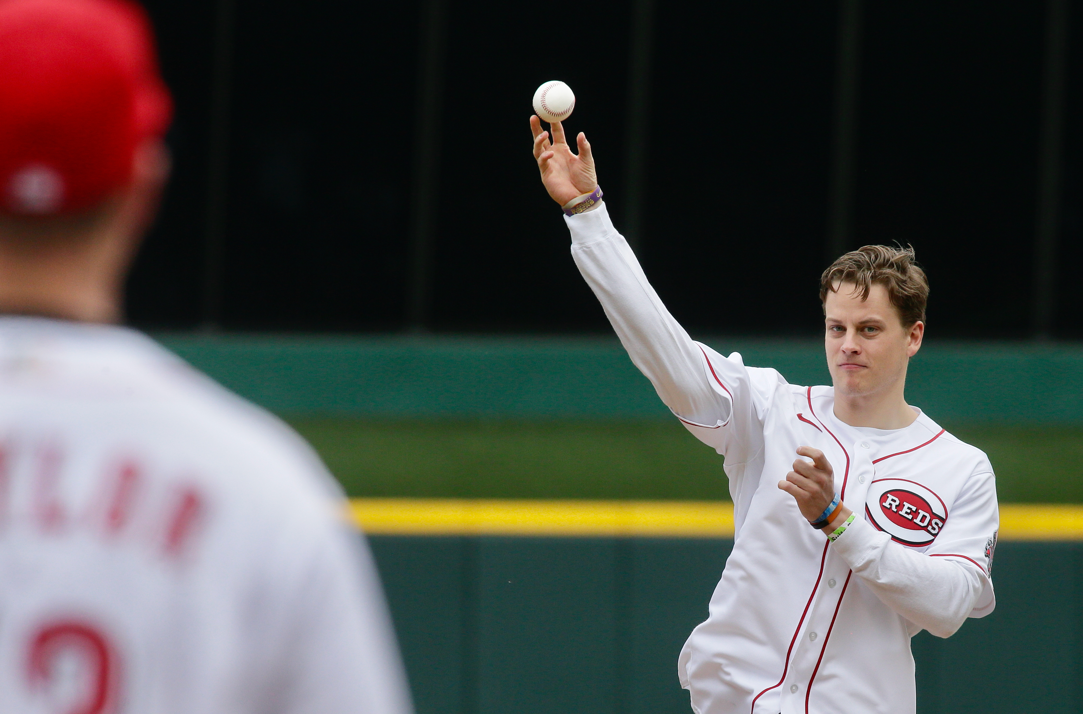 Joe Burrow's first pitch to Taylor not shown live on Bally Sports Ohio