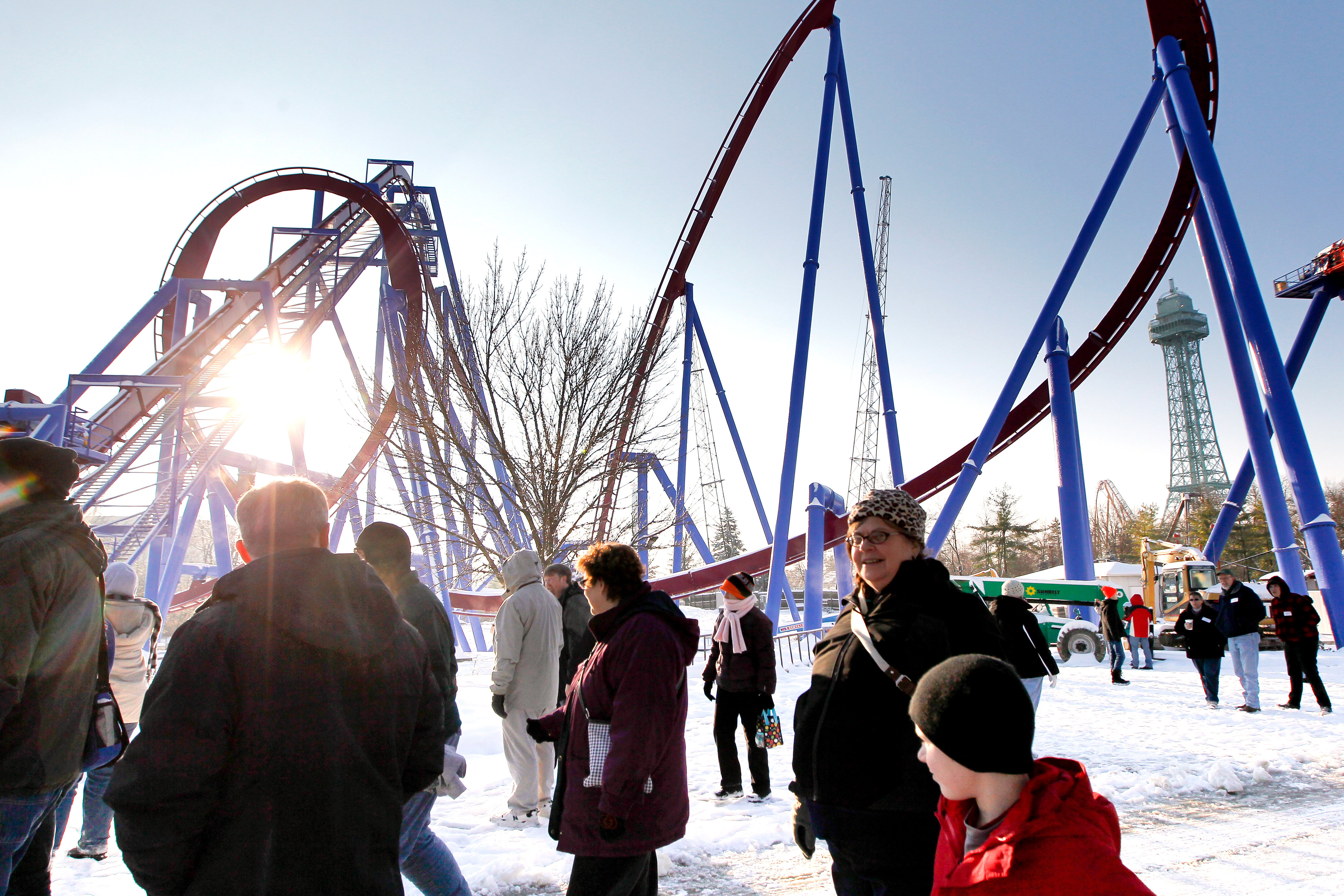 Coaster enthusiasts get sneak peek of Banshee